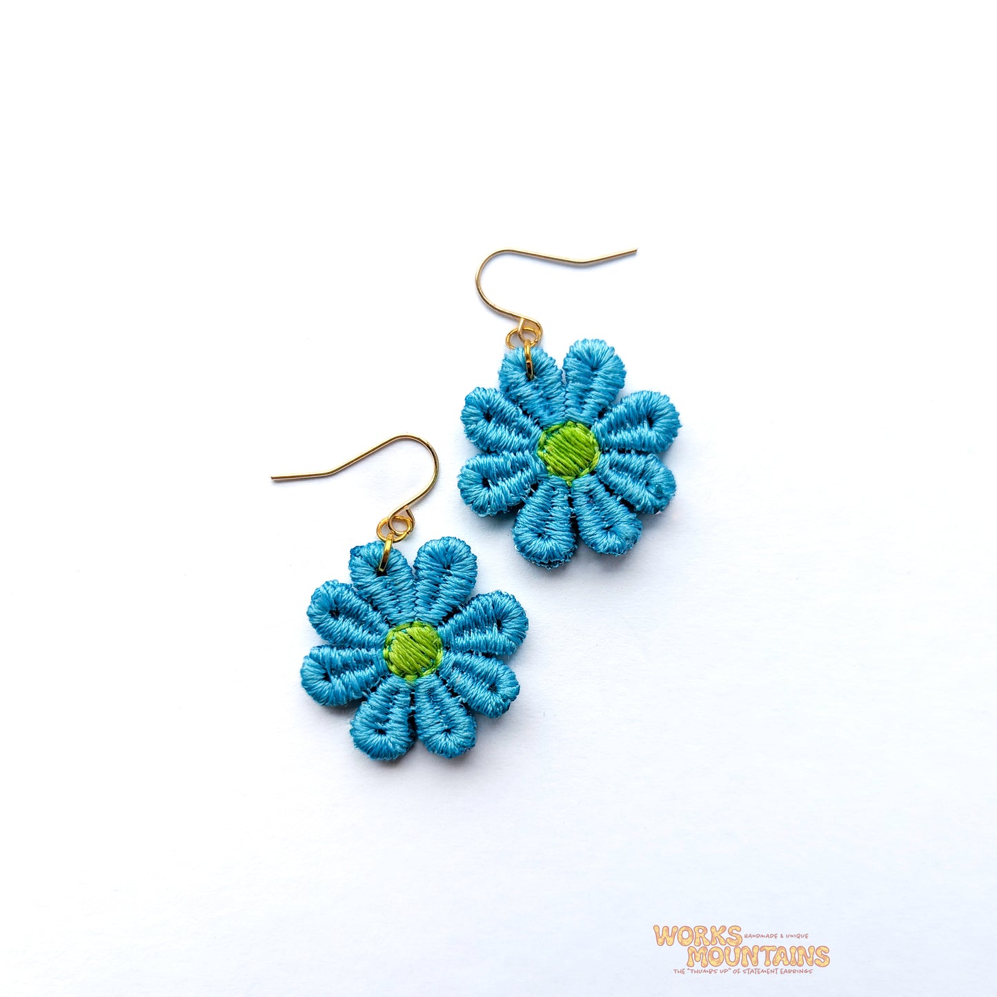 Daisy Lace Earrings | One for Every Mood | Single Colour Pairs