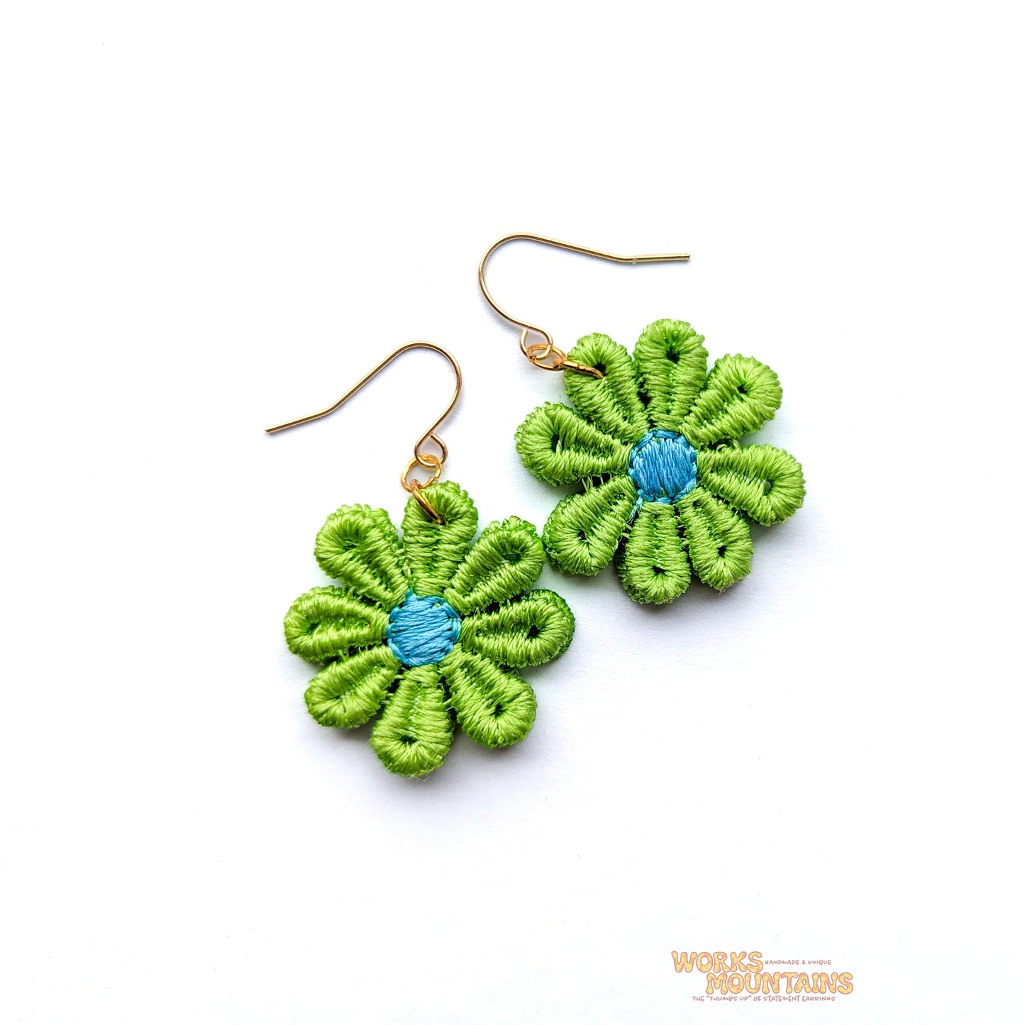 Daisy Lace Earrings | One for Every Mood | Single Colour Pairs