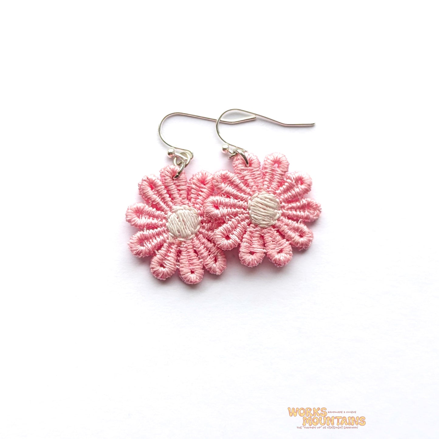 Daisy Lace Earrings | One for Every Mood | Single Colour Pairs