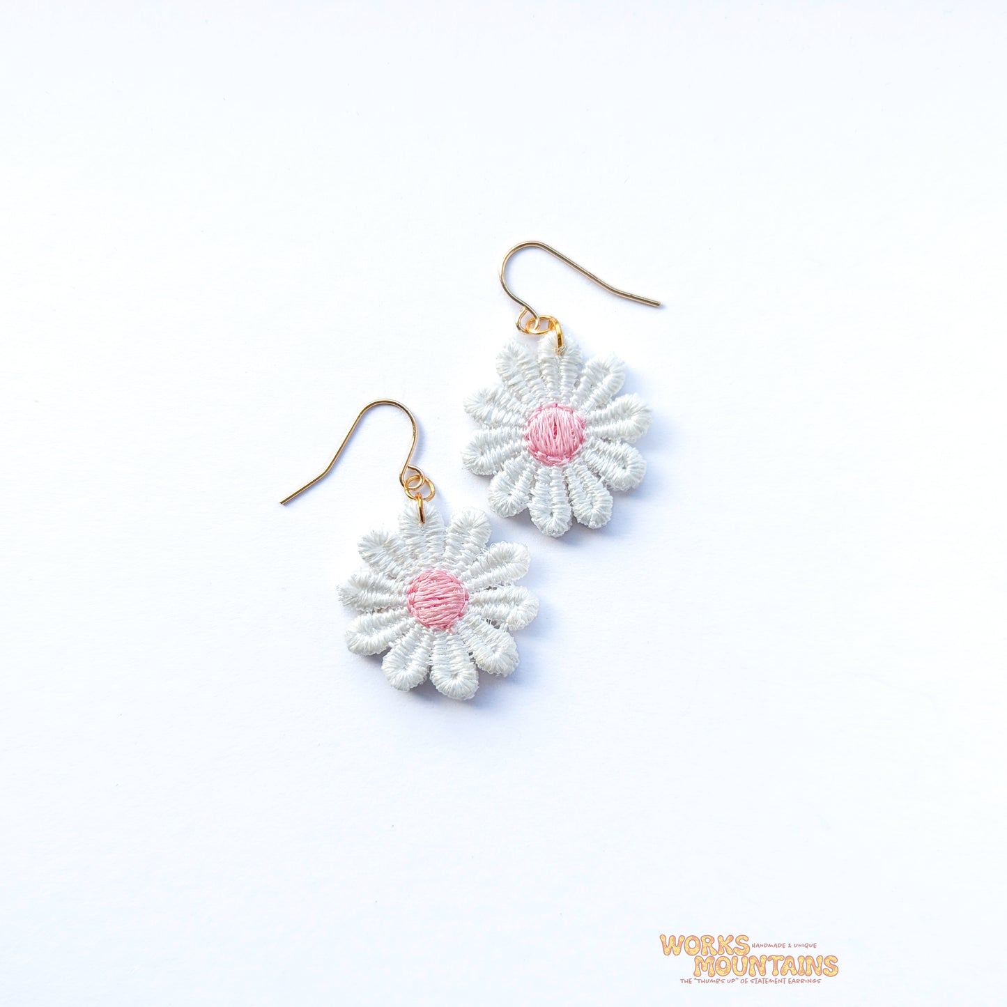 Daisy Lace Earrings | One for Every Mood | Single Colour Pairs