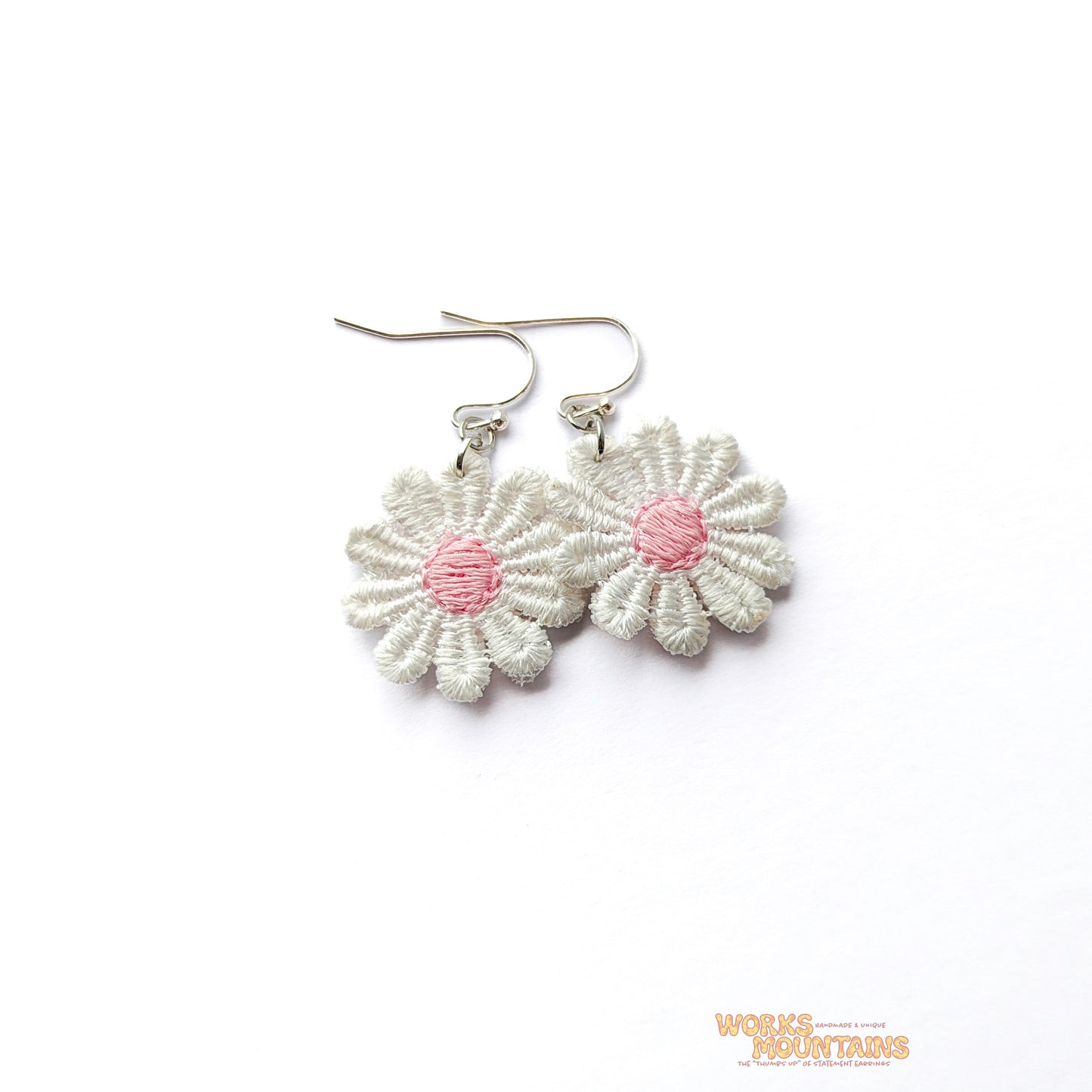 Daisy Lace Earrings | One for Every Mood | Single Colour Pairs