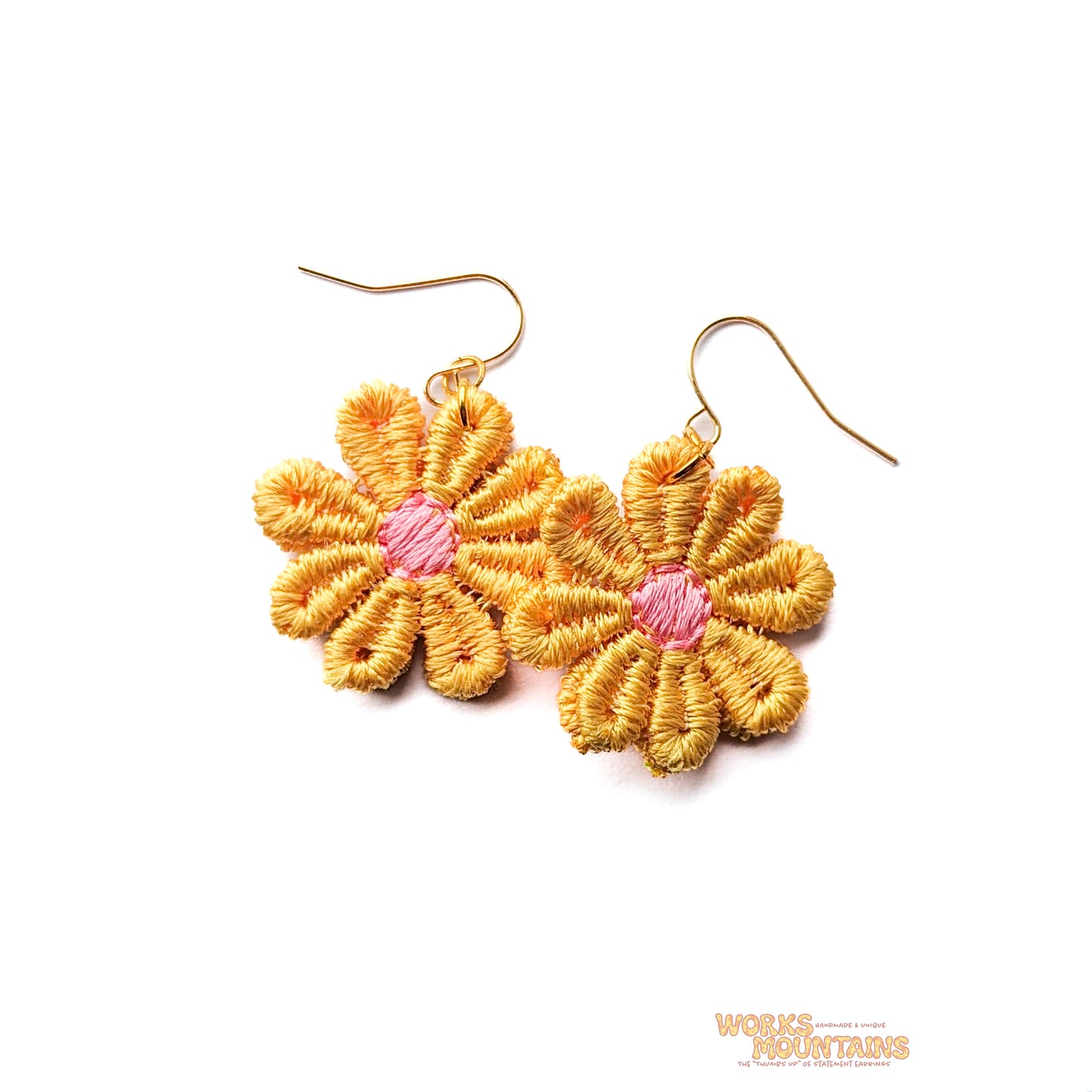 Daisy Lace Earrings | One for Every Mood | Single Colour Pairs