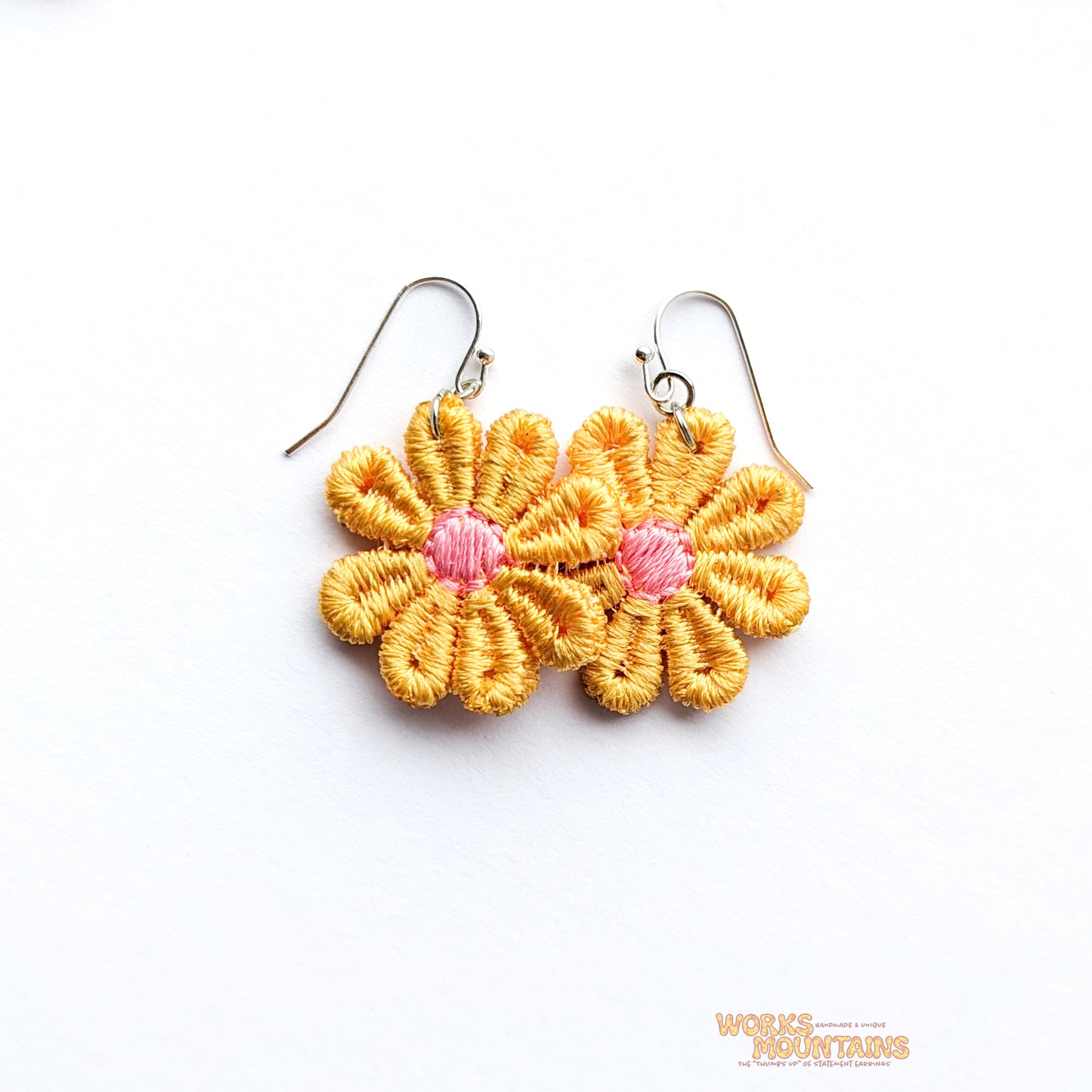 Daisy Lace Earrings | One for Every Mood | Single Colour Pairs