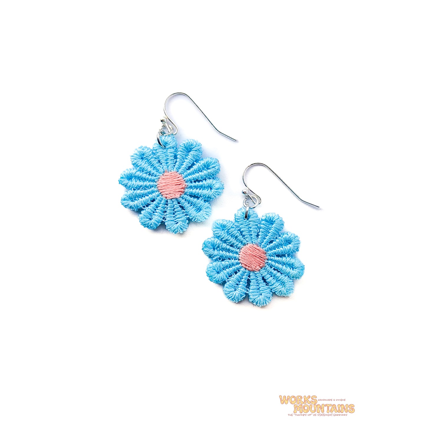 Daisy Lace Earrings | One for Every Mood | Single Colour Pairs
