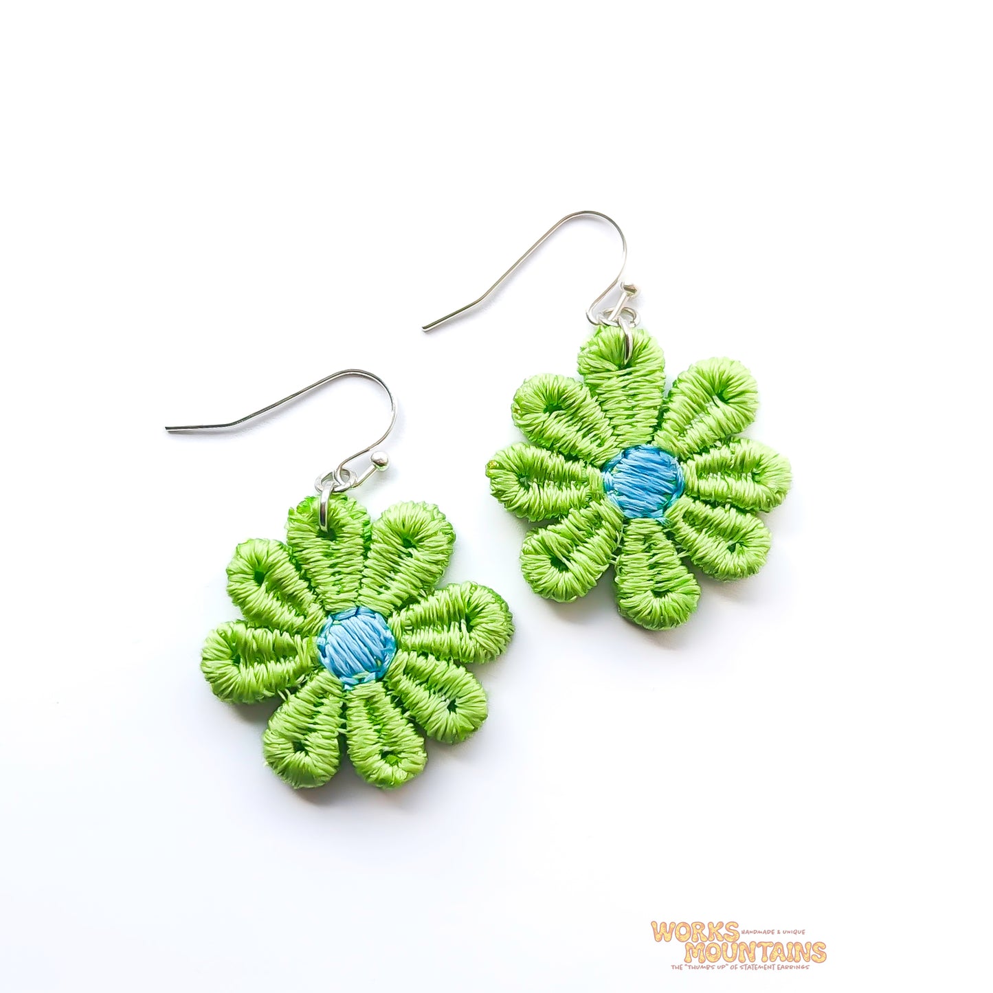 Daisy Lace Earrings | One for Every Mood | Single Colour Pairs