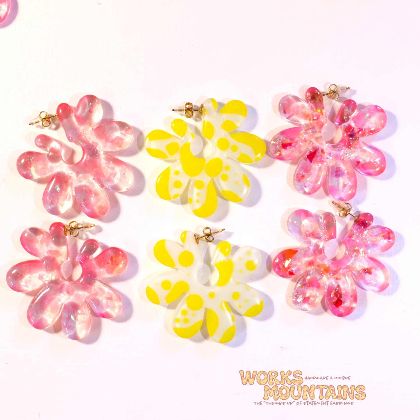 Funky Resin | Misc. Earrings | A Splash of Colour and Shine
