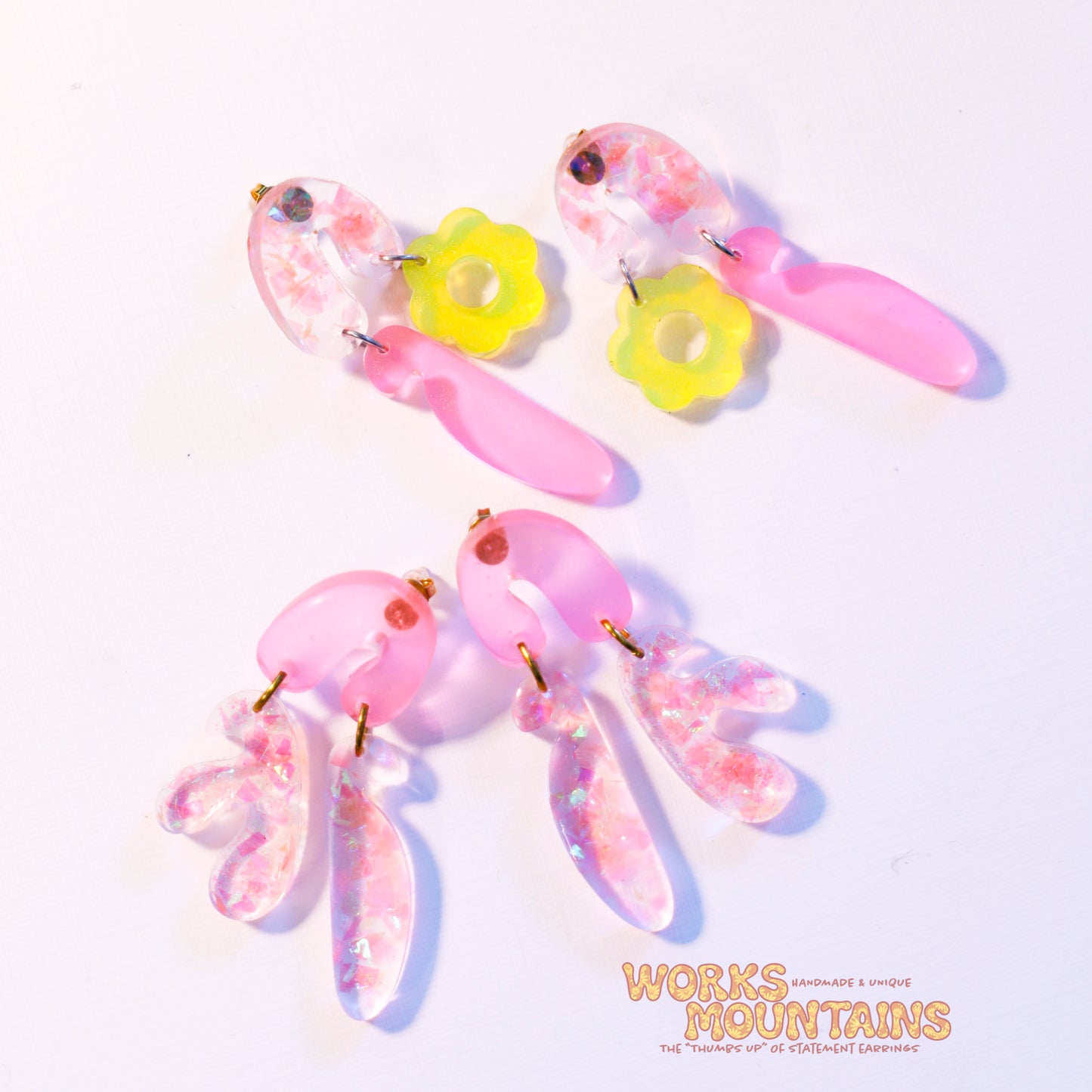 Funky Resin | Misc. Earrings | A Splash of Colour and Shine