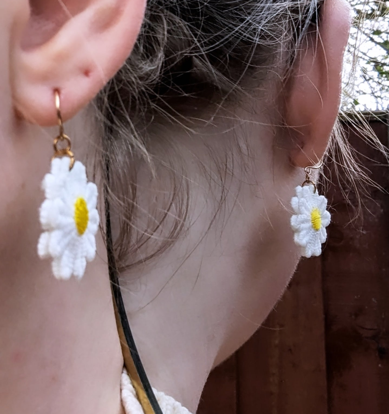 Daisy Lace Earrings | One for Every Mood | Single Colour Pairs