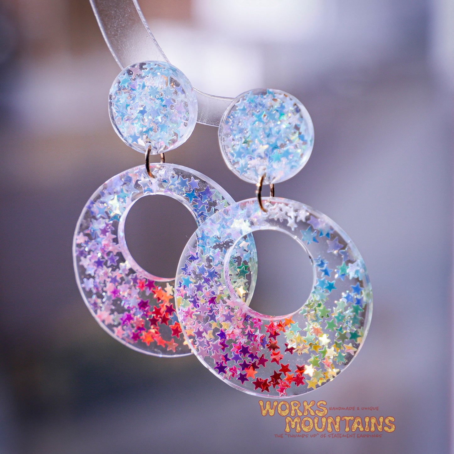 Funky Resin | Misc. Earrings | A Splash of Colour and Shine