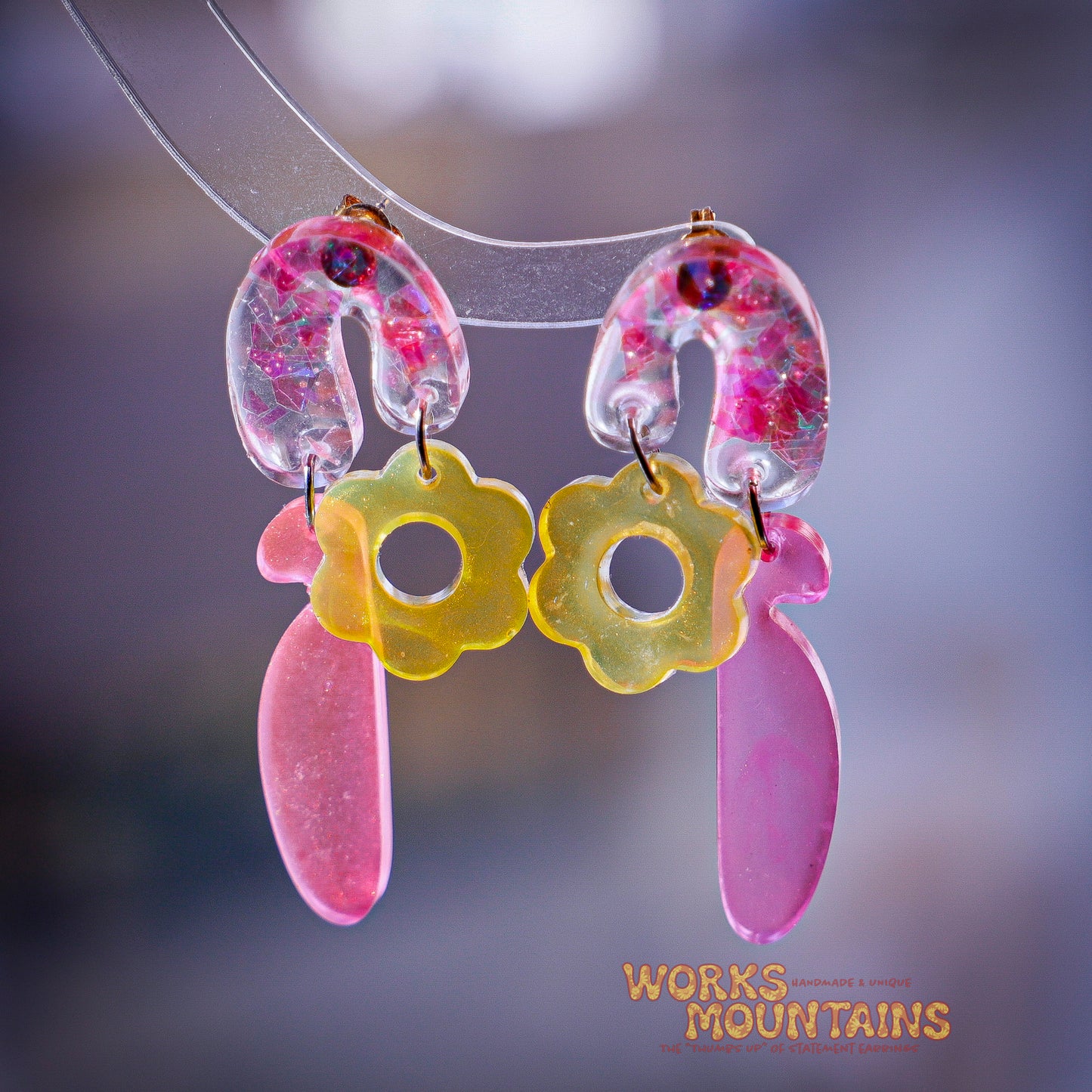 Funky Resin | Misc. Earrings | A Splash of Colour and Shine