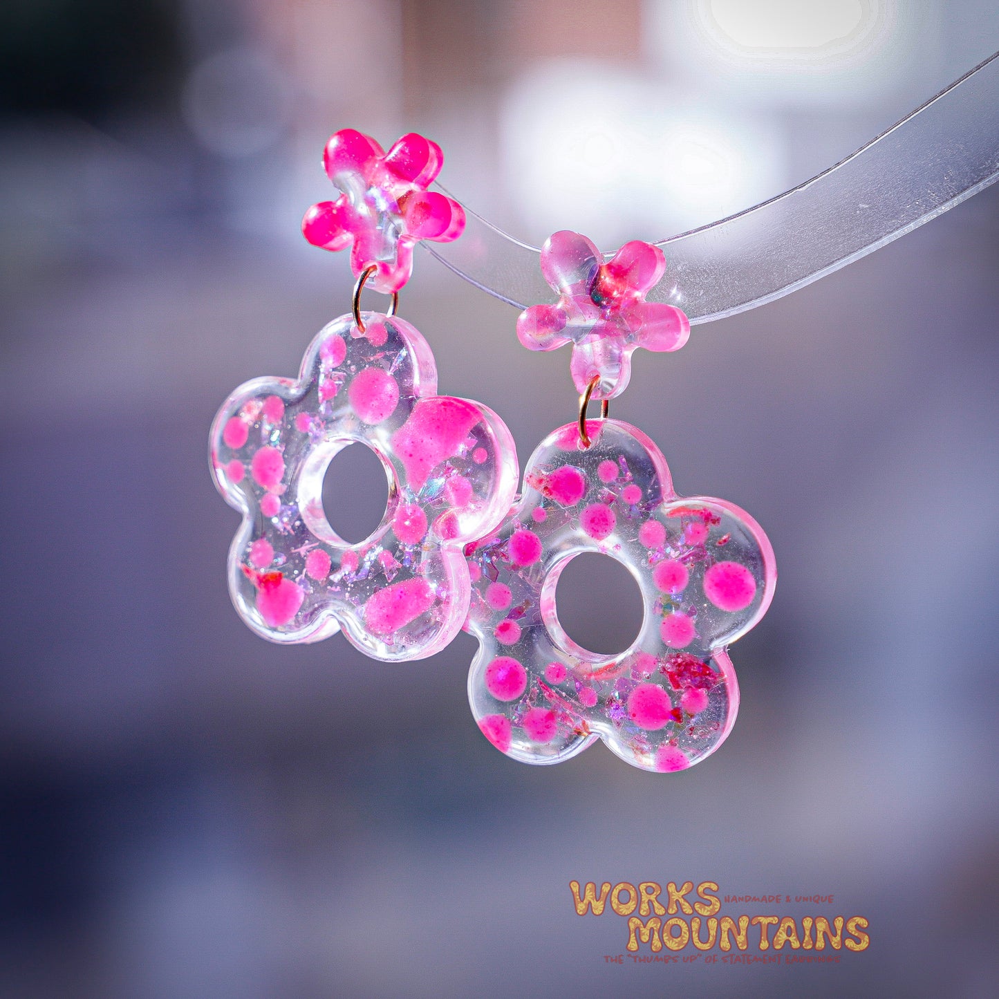 Funky Resin | Misc. Earrings | A Splash of Colour and Shine