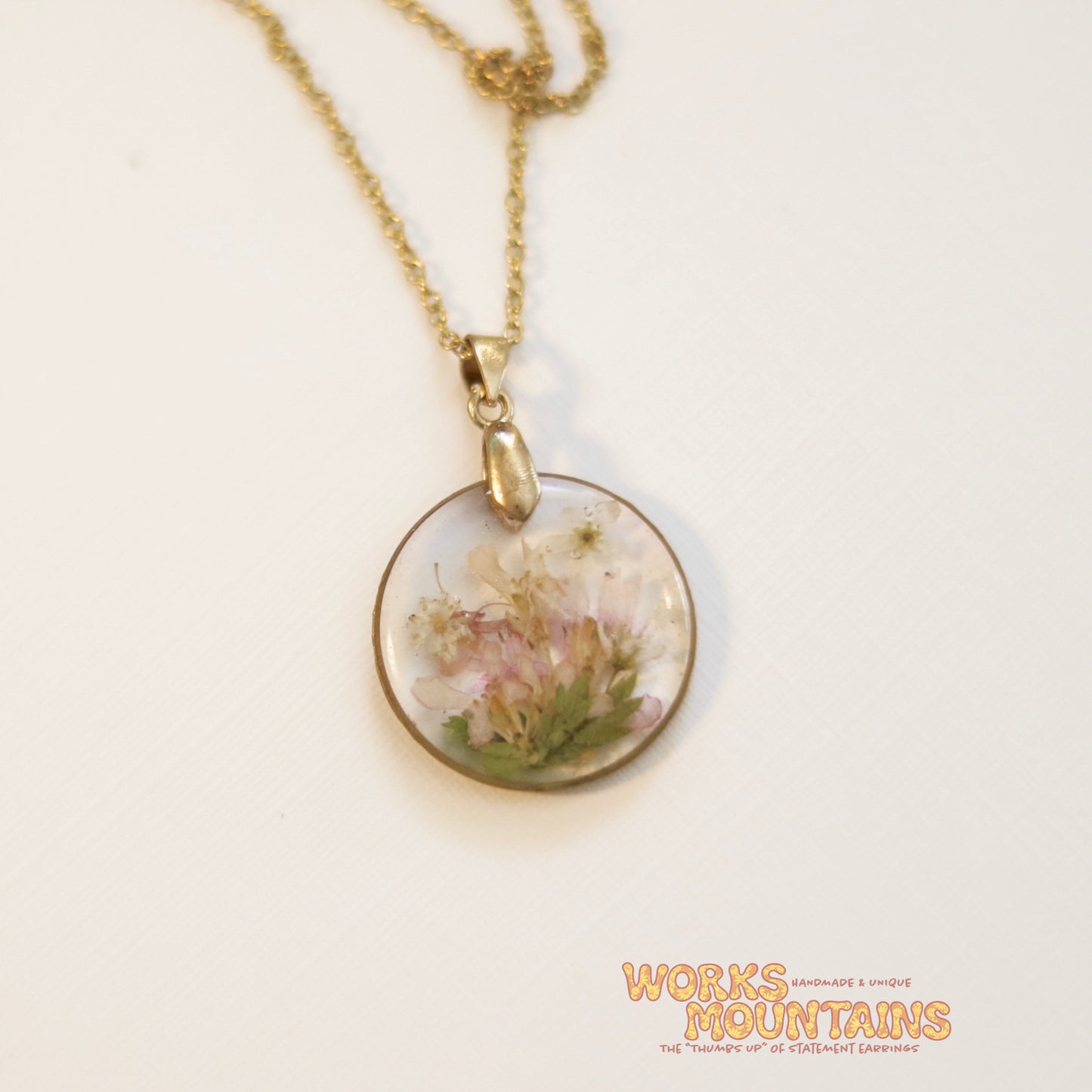 Preserved Floral Pendants | Gold Chain Necklaces | A treasured piece of nature