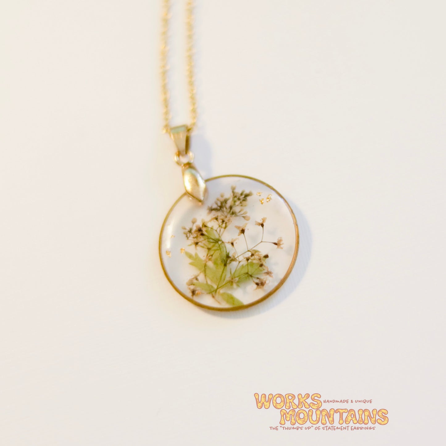 Preserved Floral Pendants | Gold Chain Necklaces | A treasured piece of nature