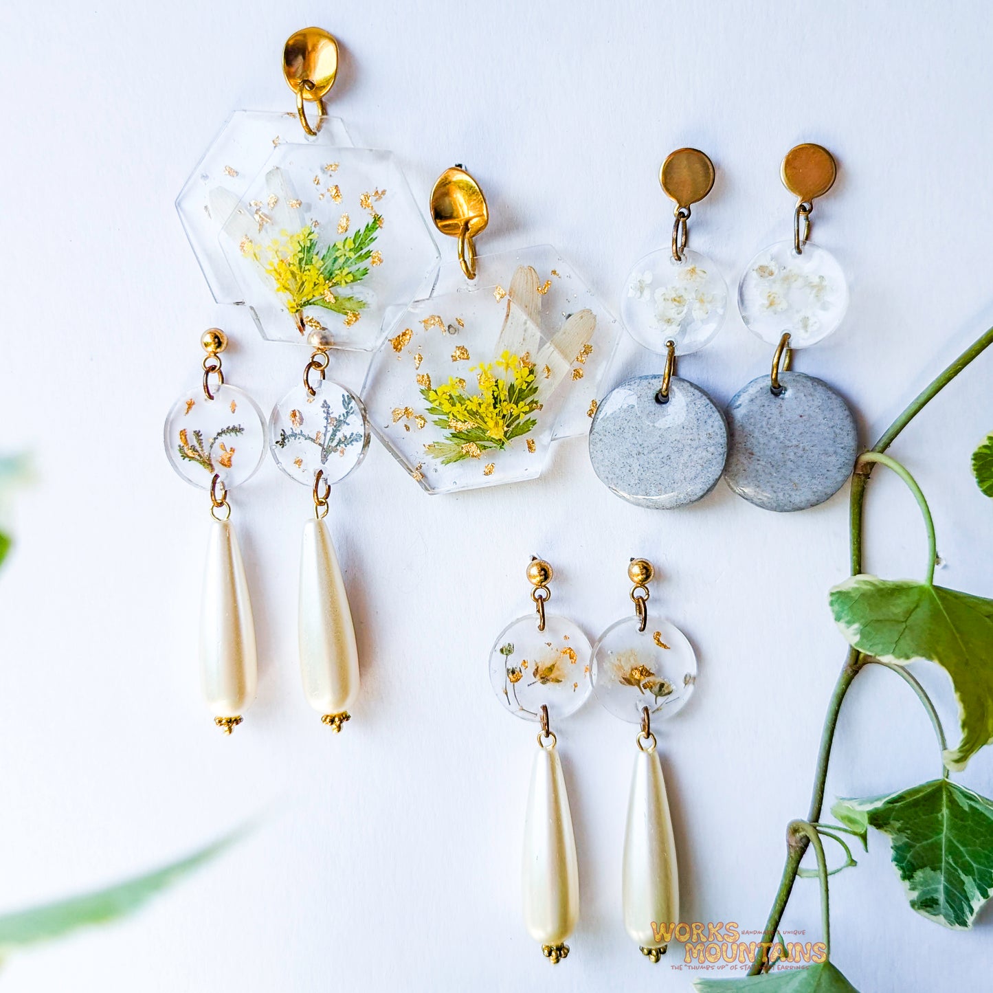 Florals In Resin | Misc. Earrings |