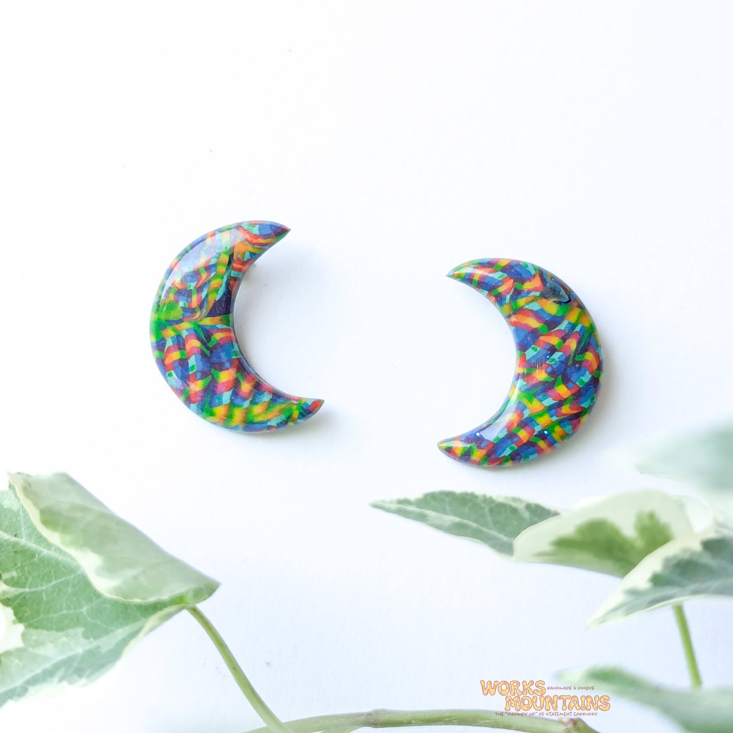 Mixed Pattern | Studs | Colourful patterns in various shapes