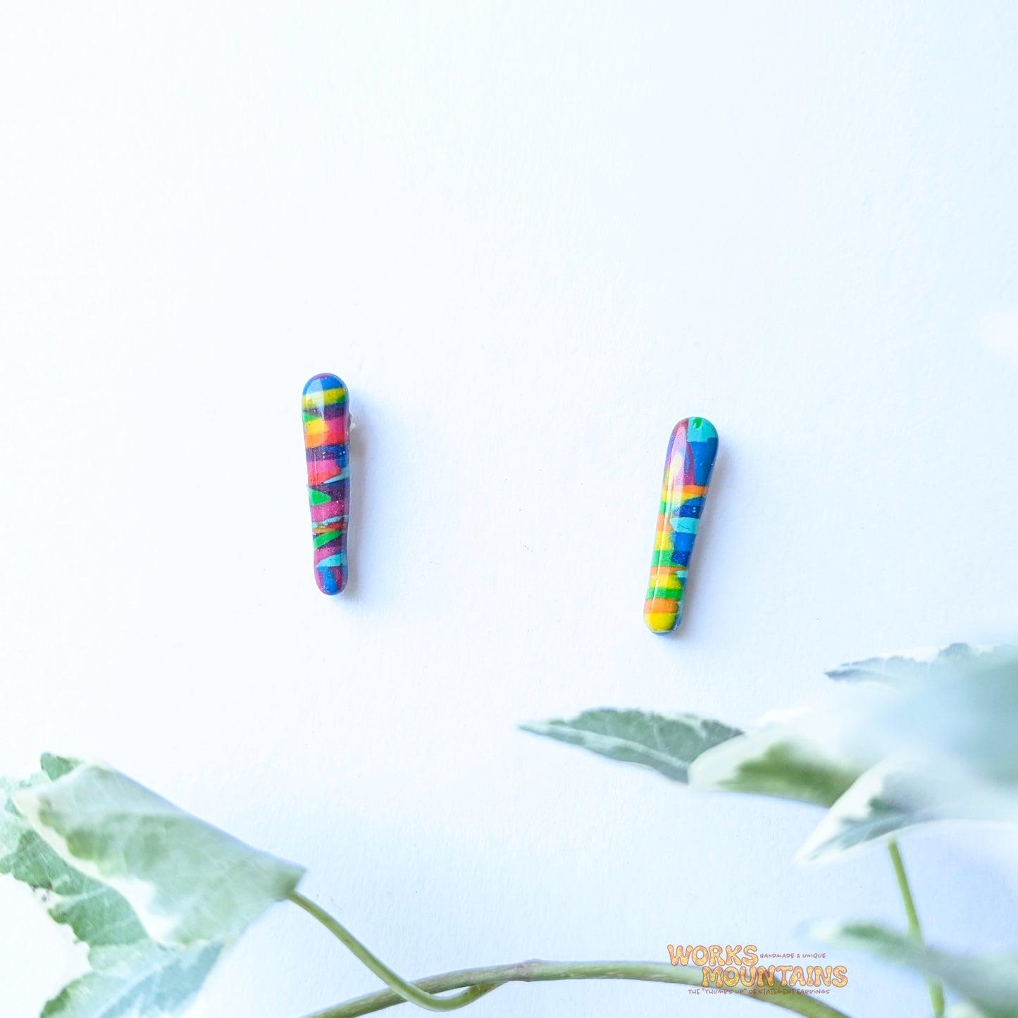 Mixed Pattern | Studs | Colourful patterns in various shapes