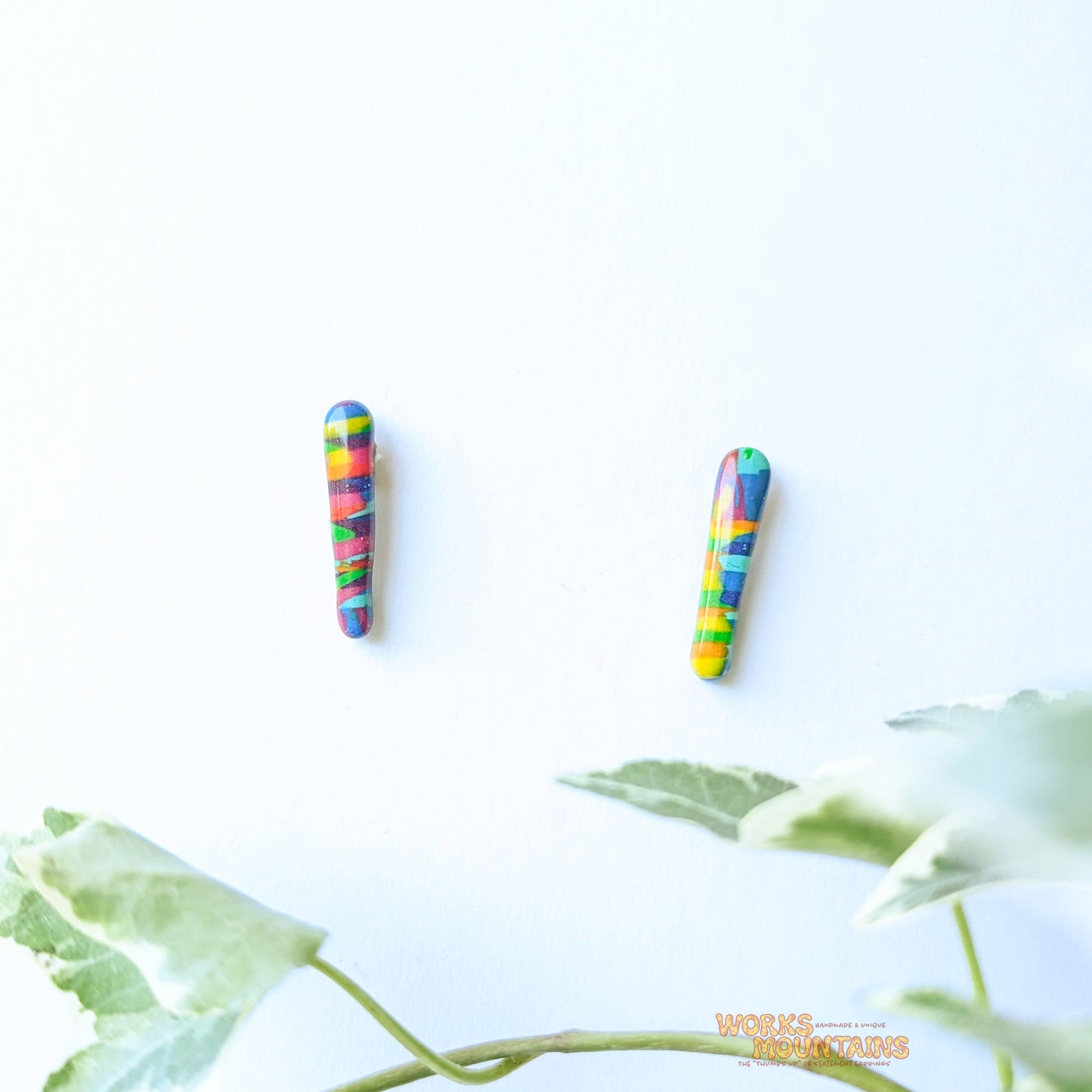 Mixed Pattern | Studs | Colourful patterns in various shapes