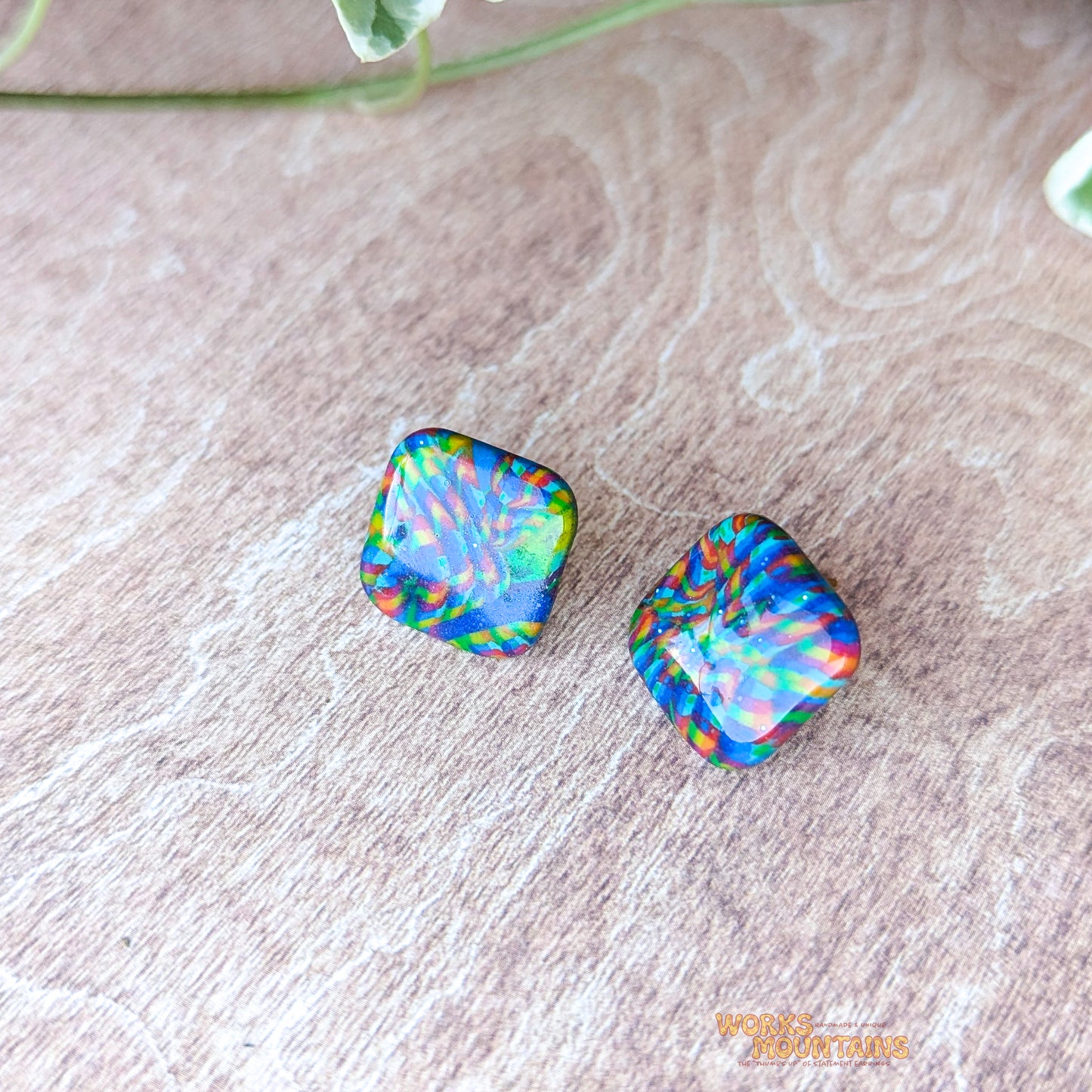 Mixed Pattern | Studs | Colourful patterns in various shapes