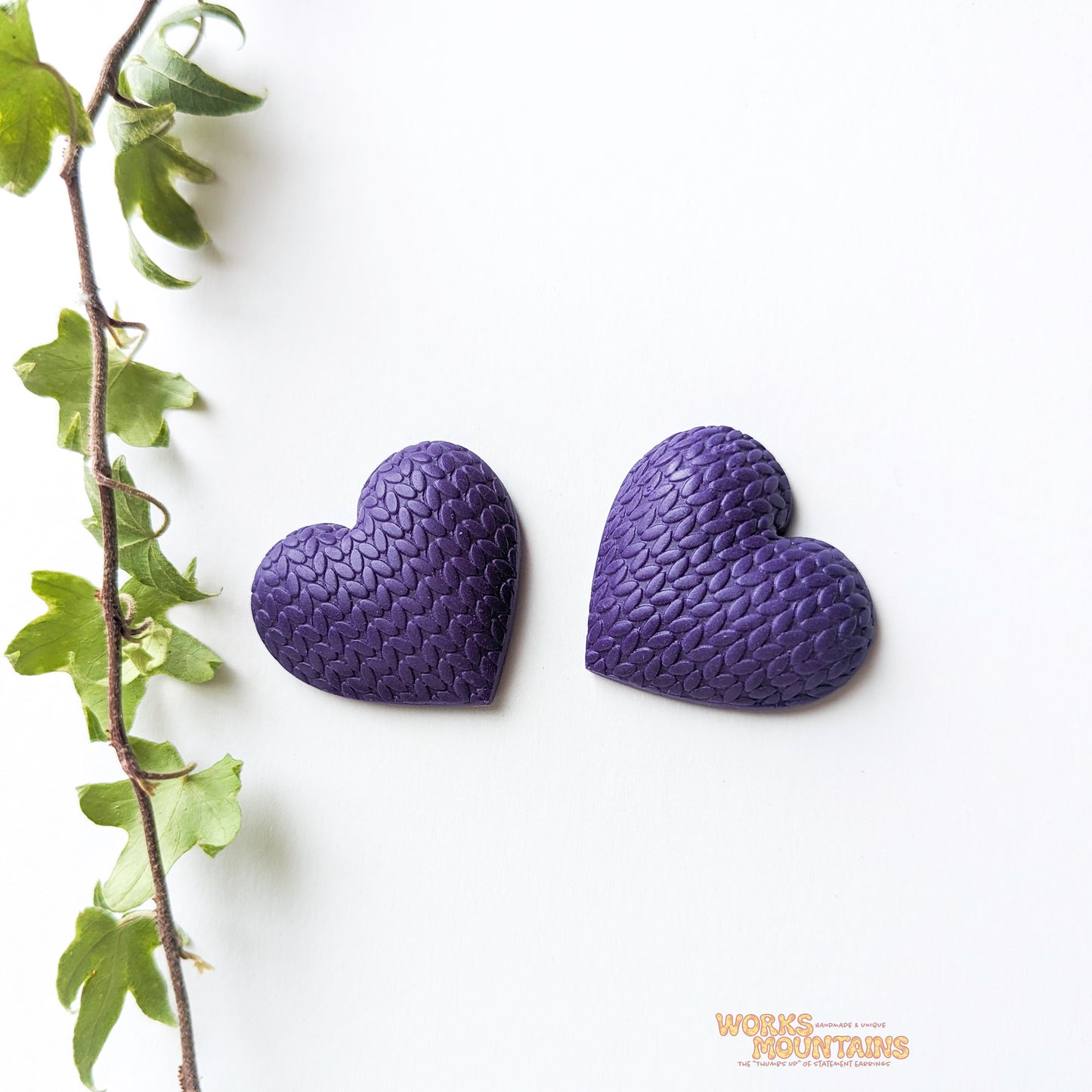 Puffed Hearts | Studs and Hanging | Loving Statements