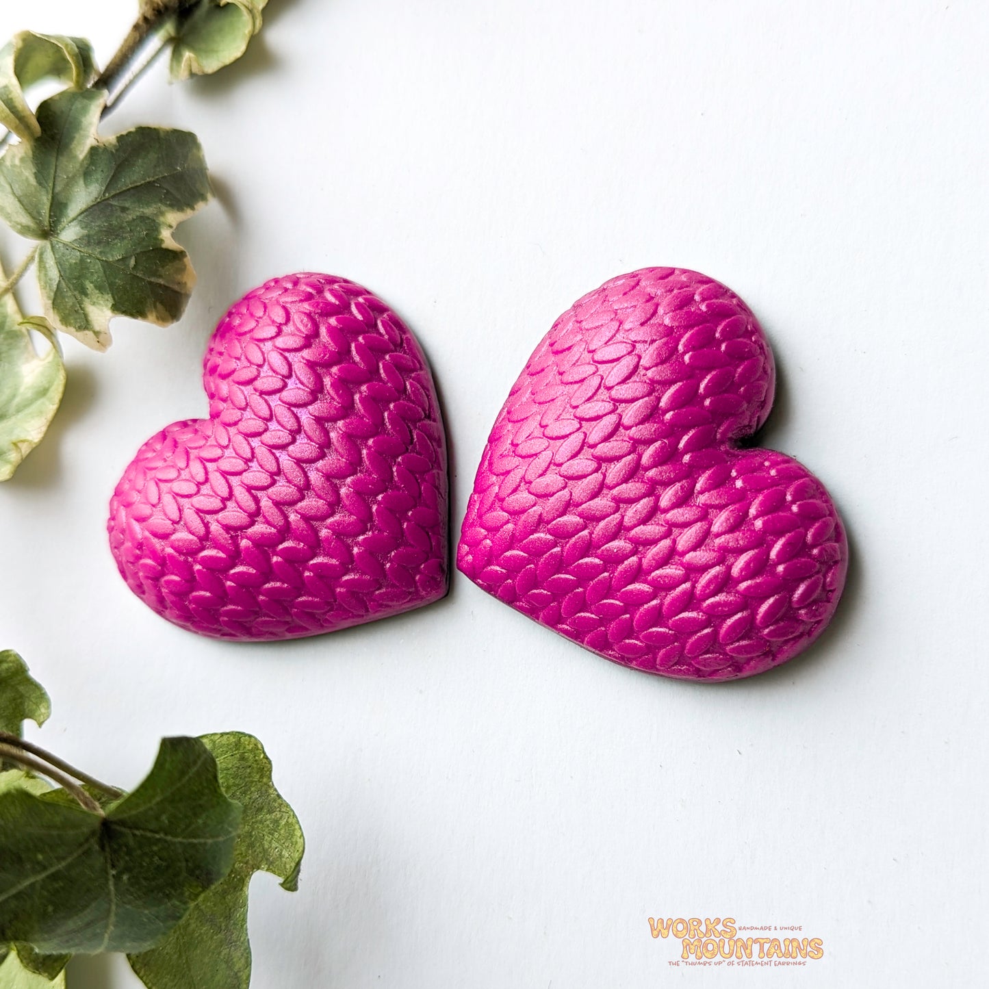 Puffed Hearts | Studs and Hanging | Loving Statements