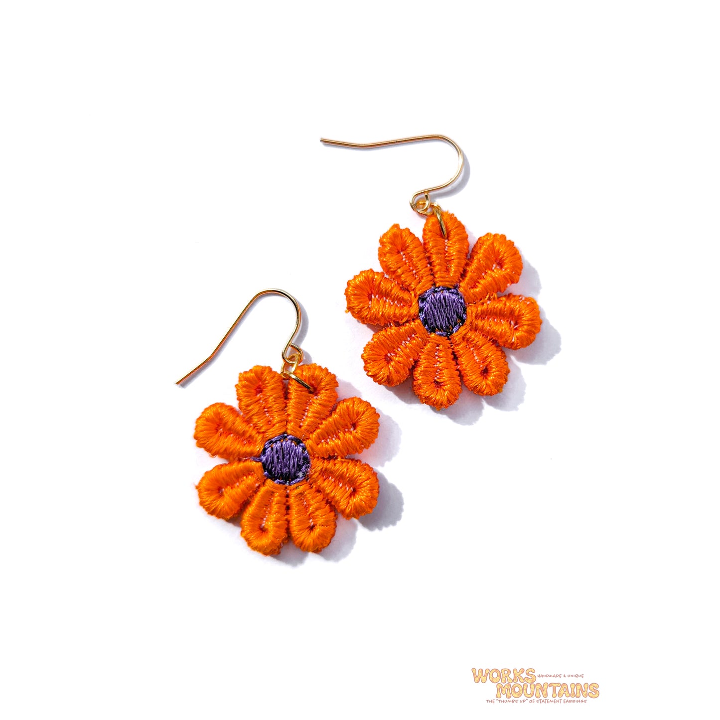 Daisy Lace Earrings | One for Every Mood | Single Colour Pairs