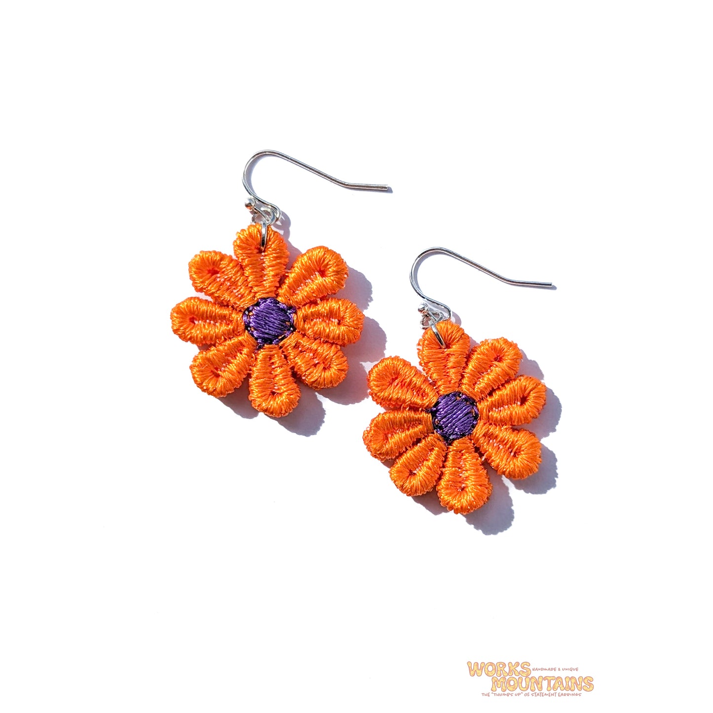 Daisy Lace Earrings | One for Every Mood | Single Colour Pairs