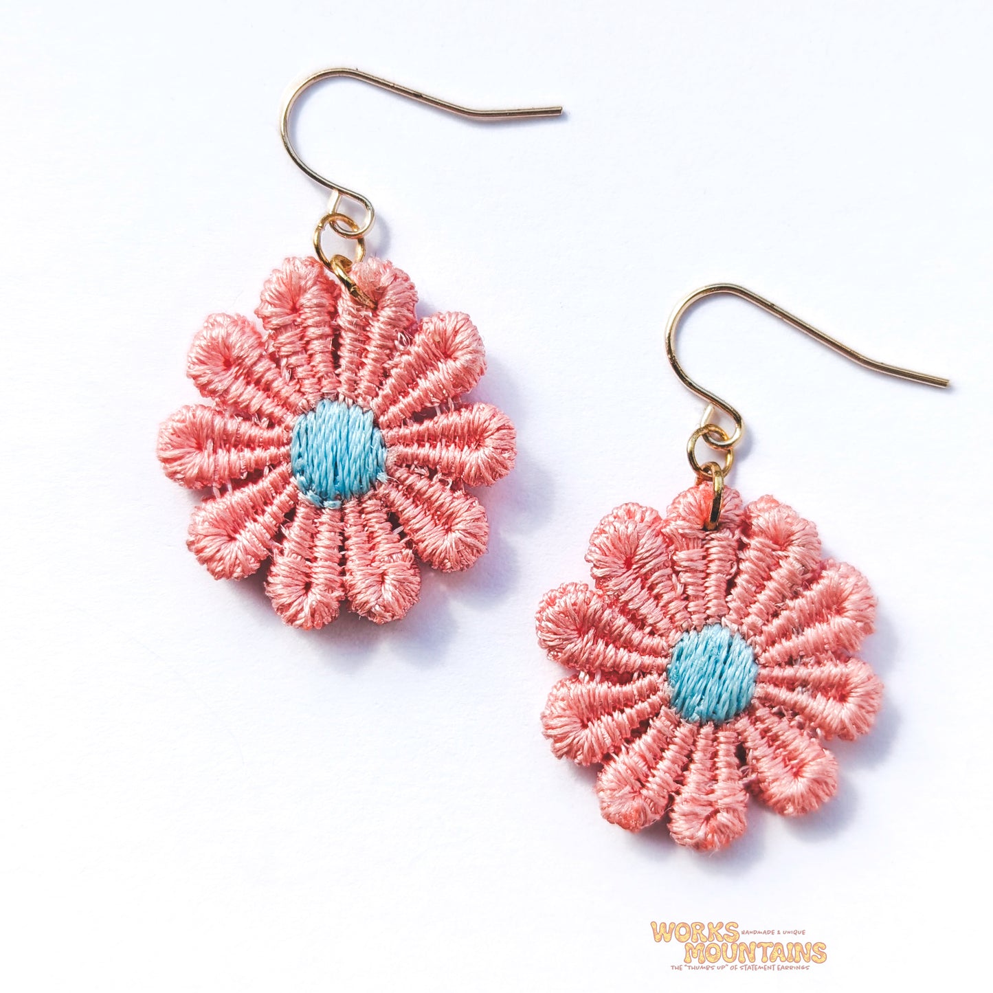 Daisy Lace Earrings | One for Every Mood | Single Colour Pairs
