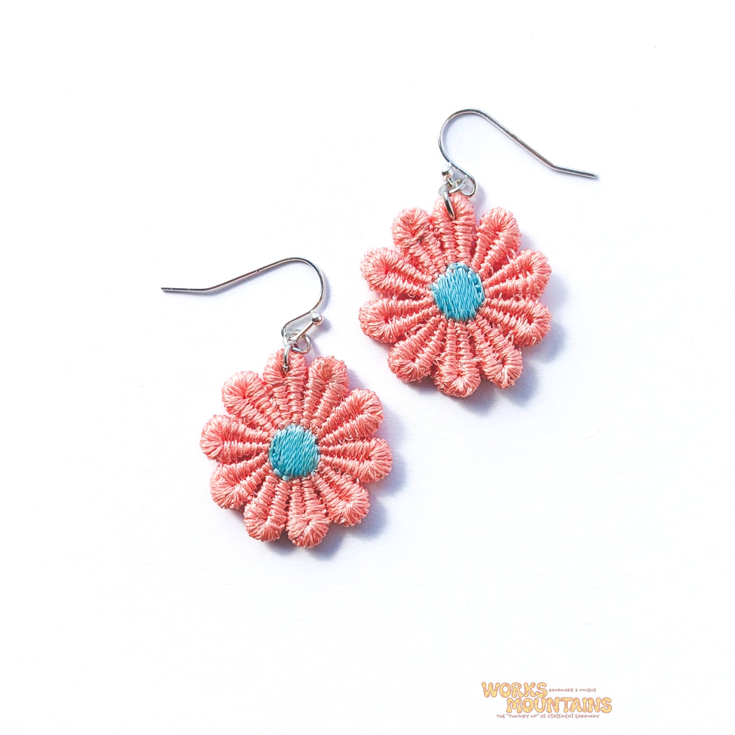 Daisy Lace Earrings | One for Every Mood | Single Colour Pairs