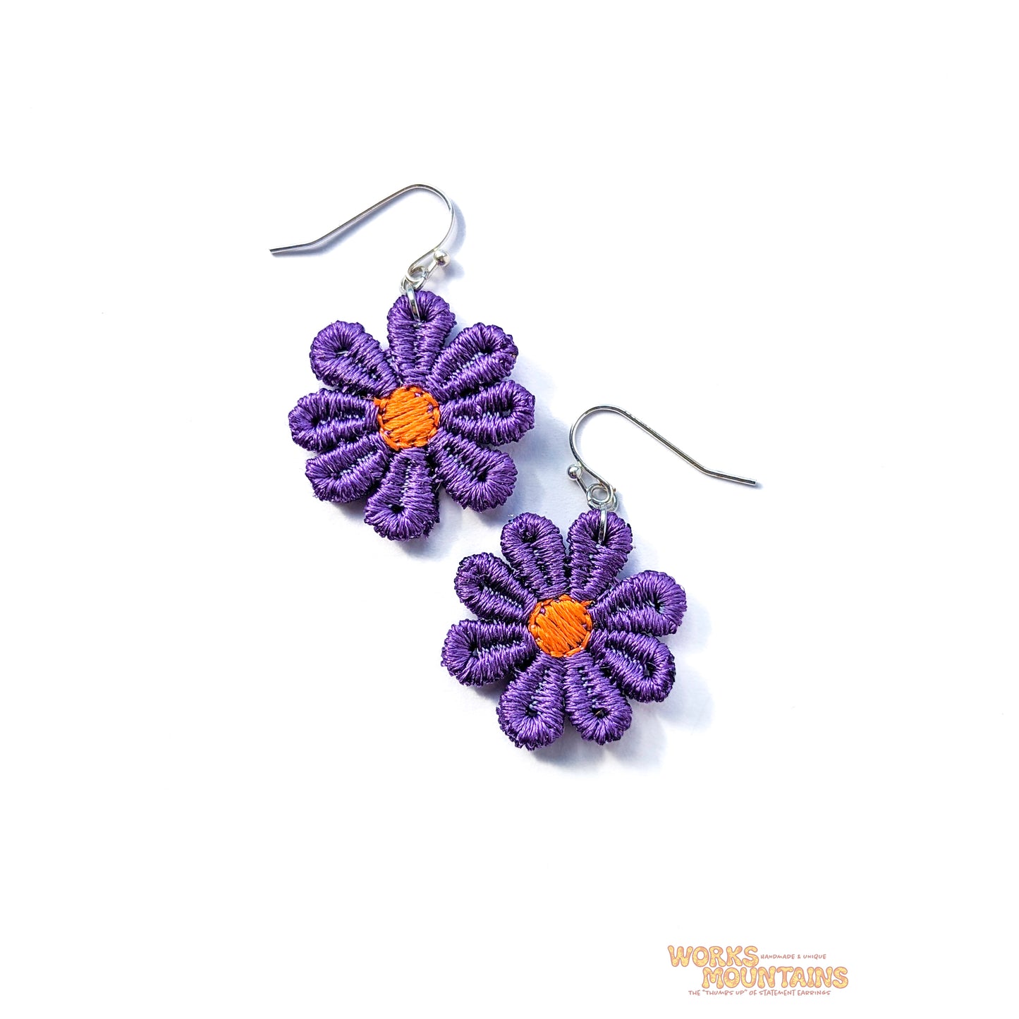 Daisy Lace Earrings | One for Every Mood | Single Colour Pairs