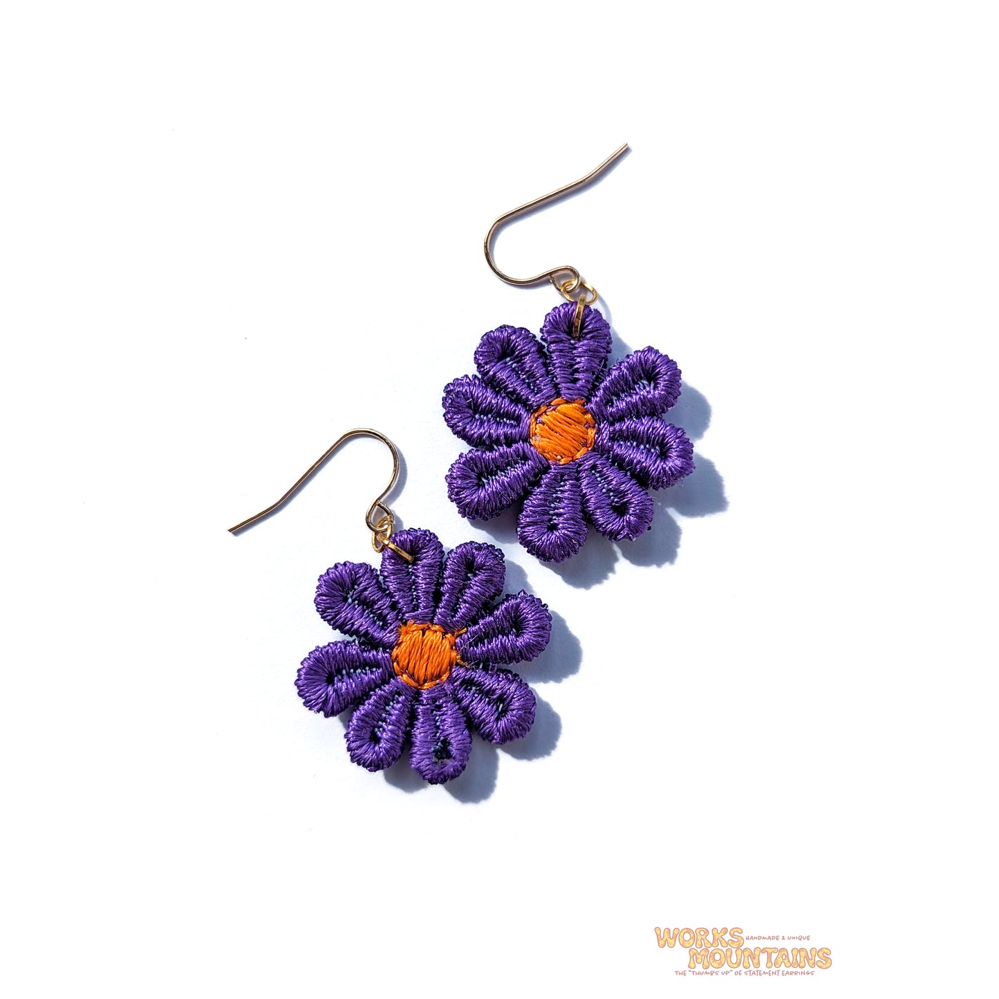 Daisy Lace Earrings | One for Every Mood | Single Colour Pairs