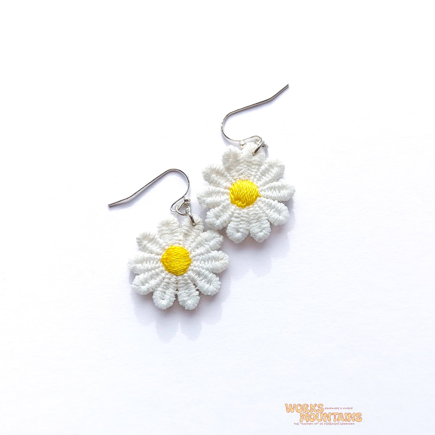 Daisy Lace Earrings | One for Every Mood | Single Colour Pairs