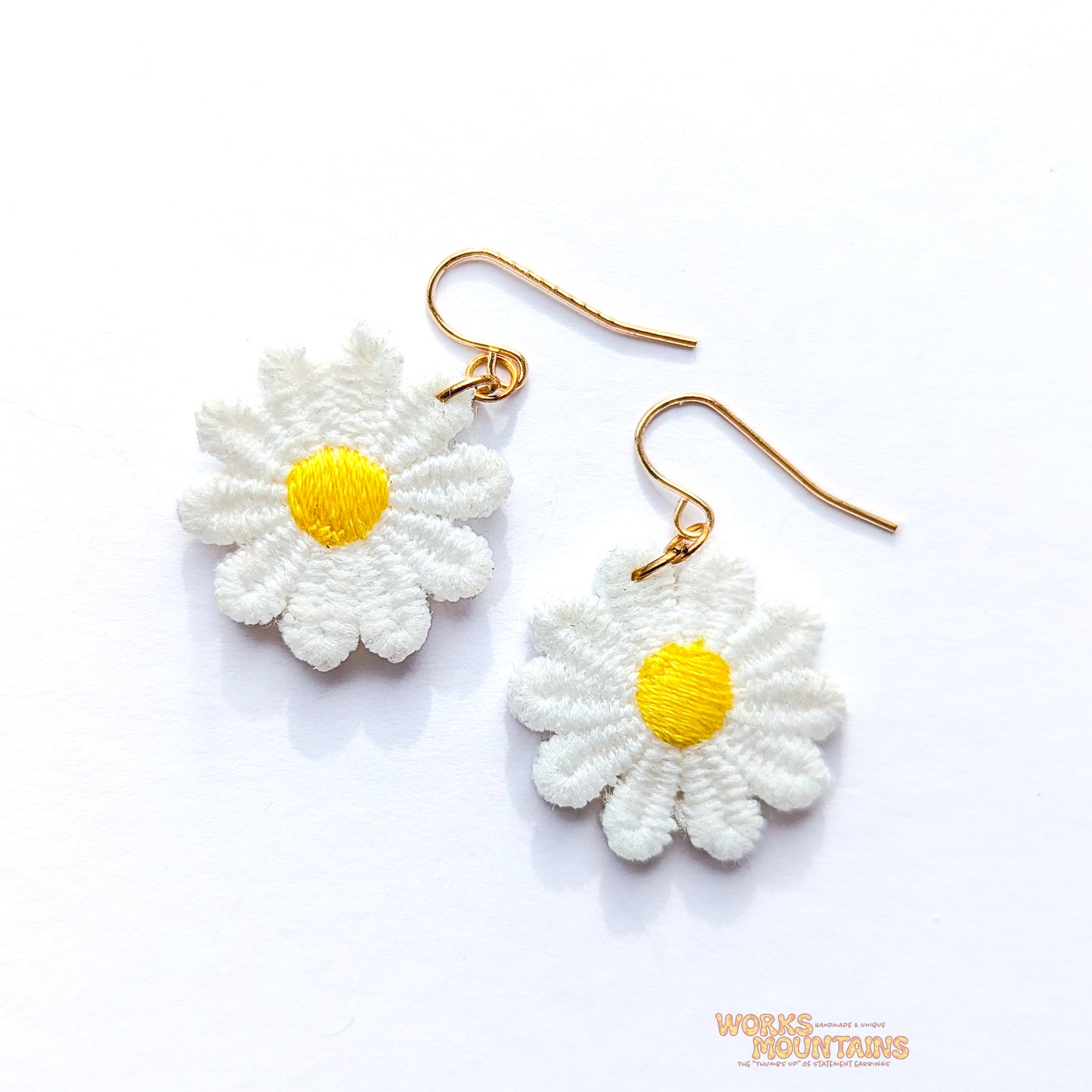 Daisy Lace Earrings | One for Every Mood | Single Colour Pairs