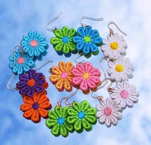 Daisy Earrings for Every Mood - Single Colour Pairs