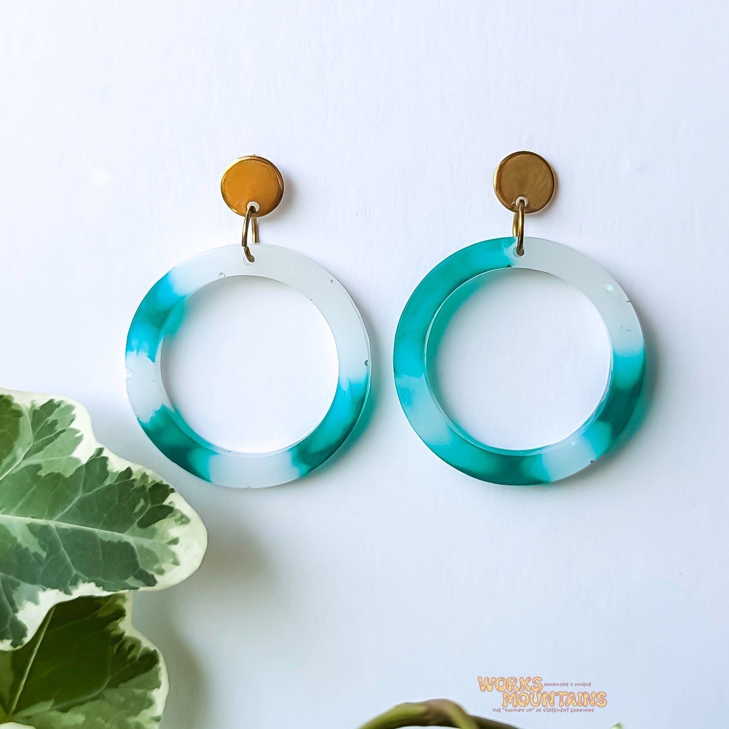 Limited Editions: Round Geometric Shaped Resin Earrings!