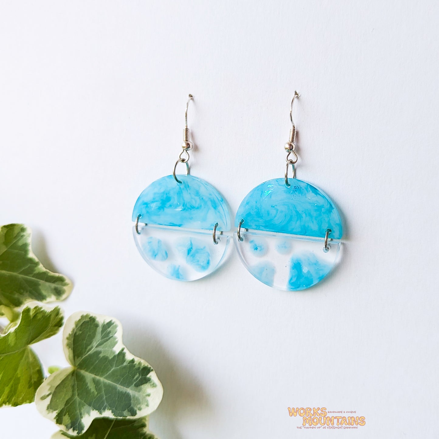 Limited Editions: Round Geometric Shaped Resin Earrings!