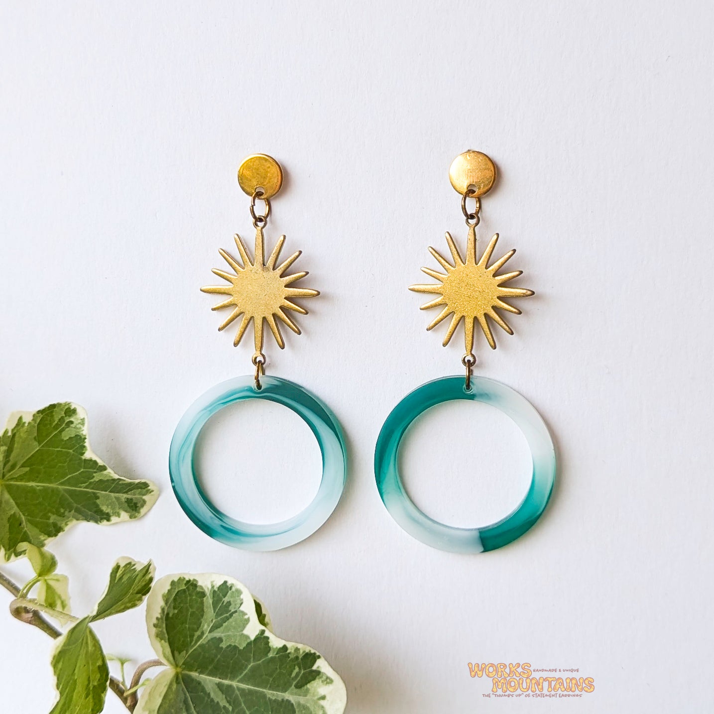 Limited Editions: Round Geometric Shaped Resin Earrings!