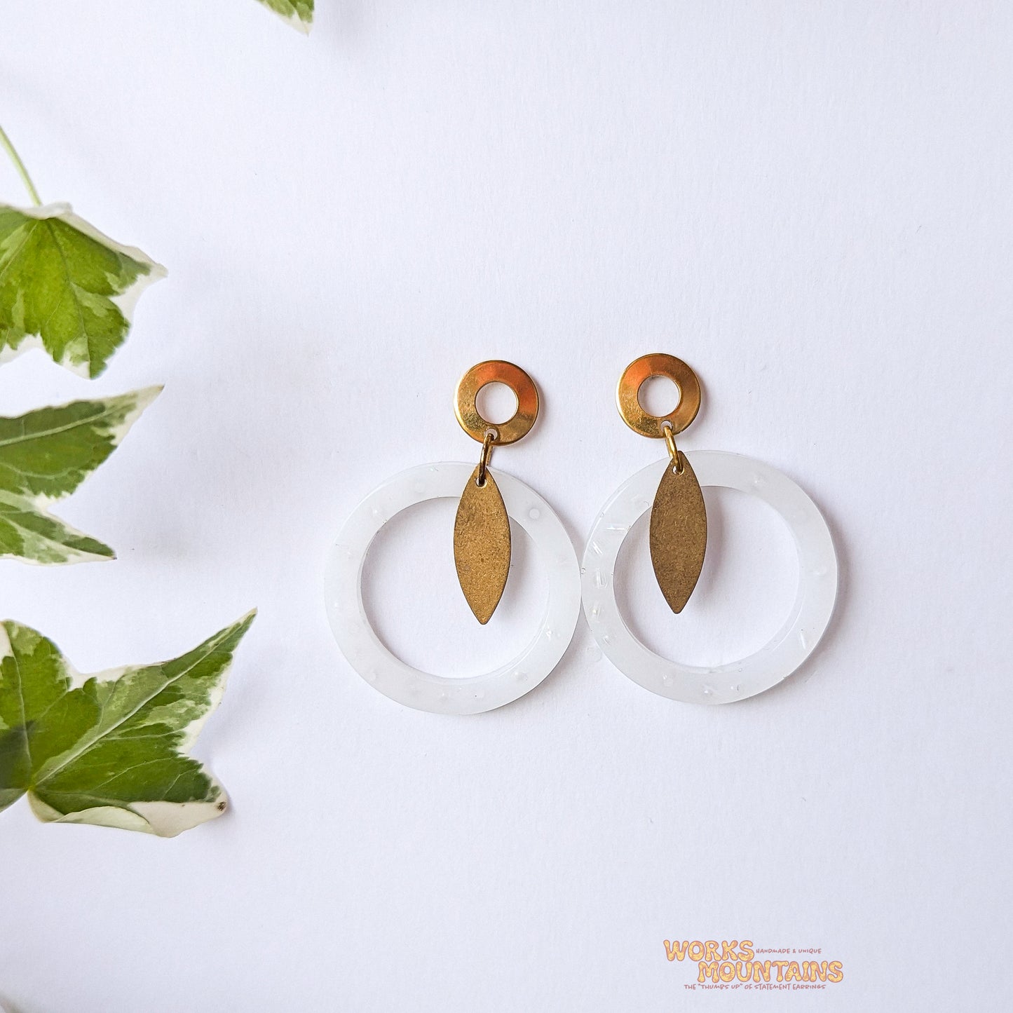 Limited Editions: Round Geometric Shaped Resin Earrings!