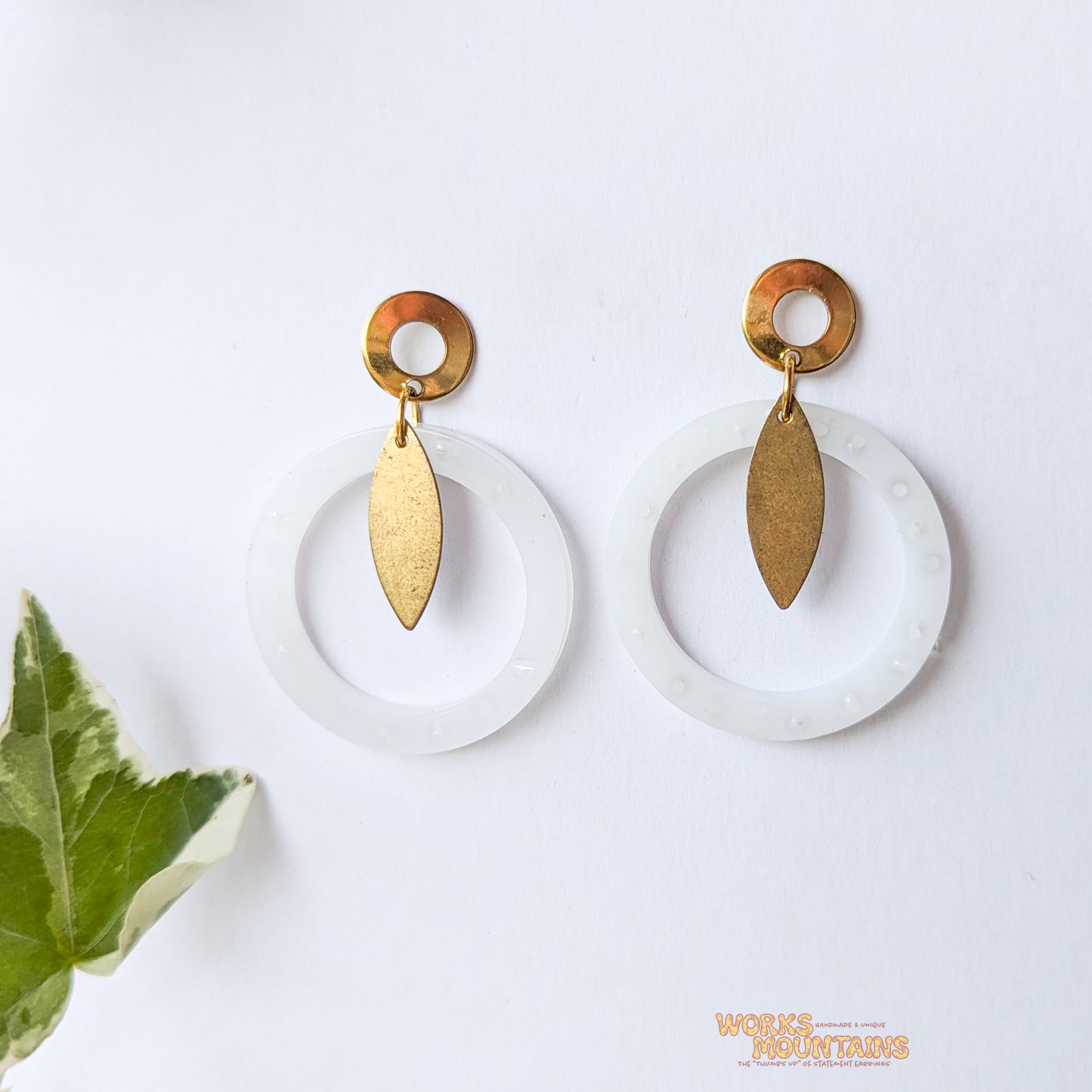 Limited Editions: Round Geometric Shaped Resin Earrings!