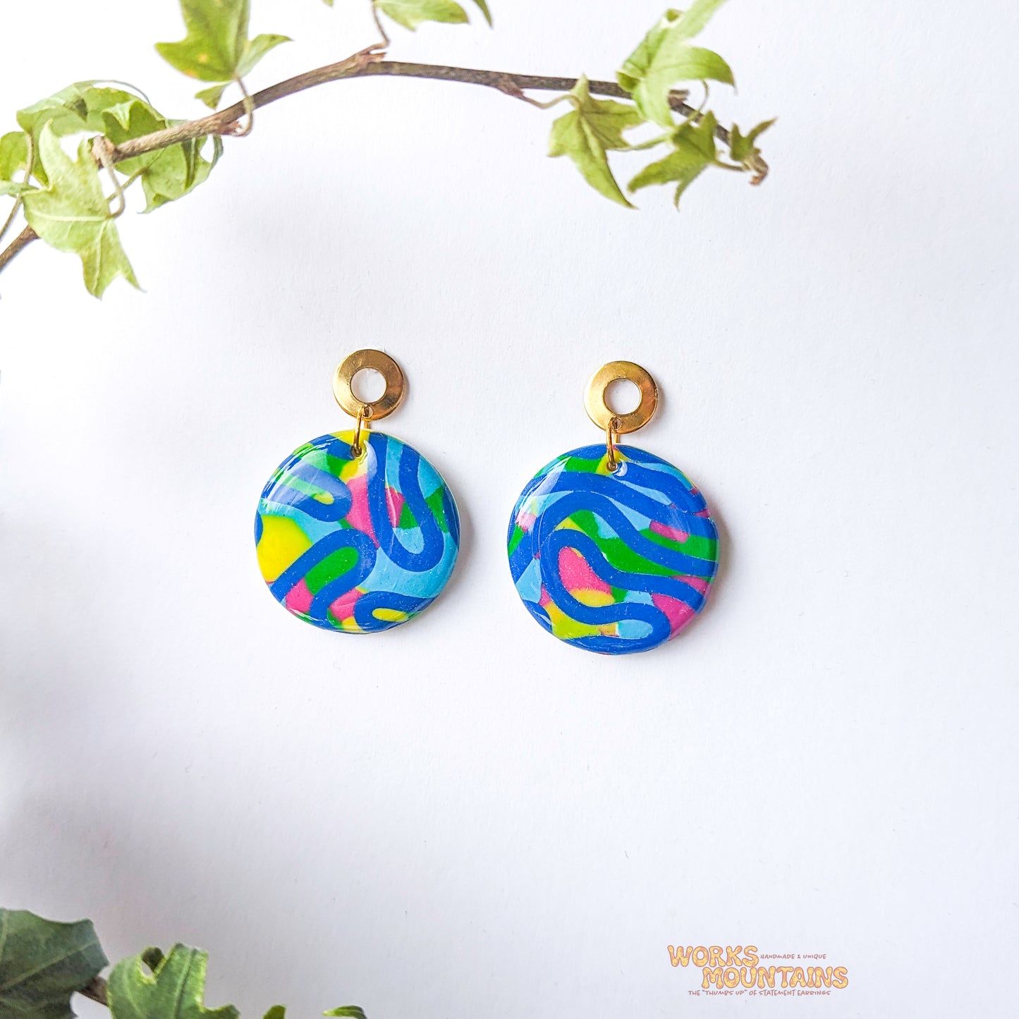 Limited Editions: Swirly Sensation Polymer Clay Earrings