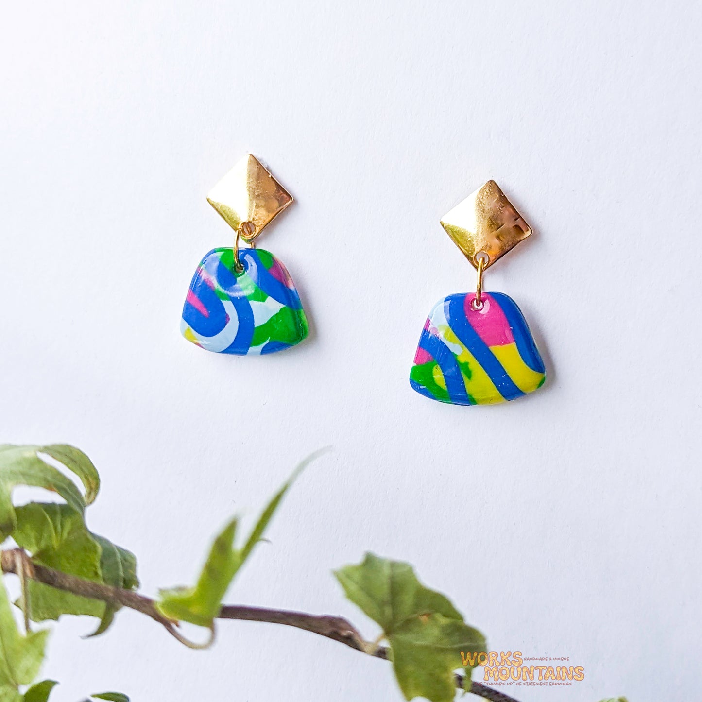 Limited Editions: Swirly Sensation Polymer Clay Earrings