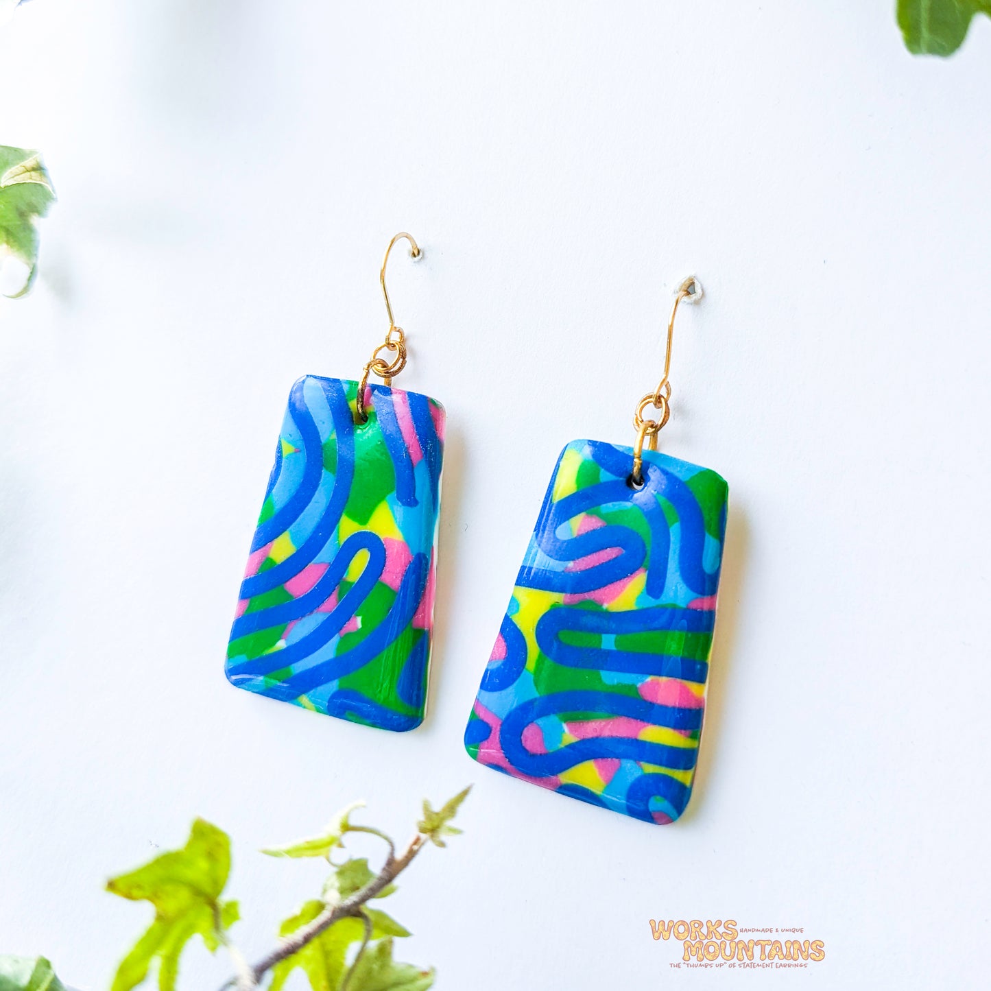 Limited Editions: Swirly Sensation Polymer Clay Earrings