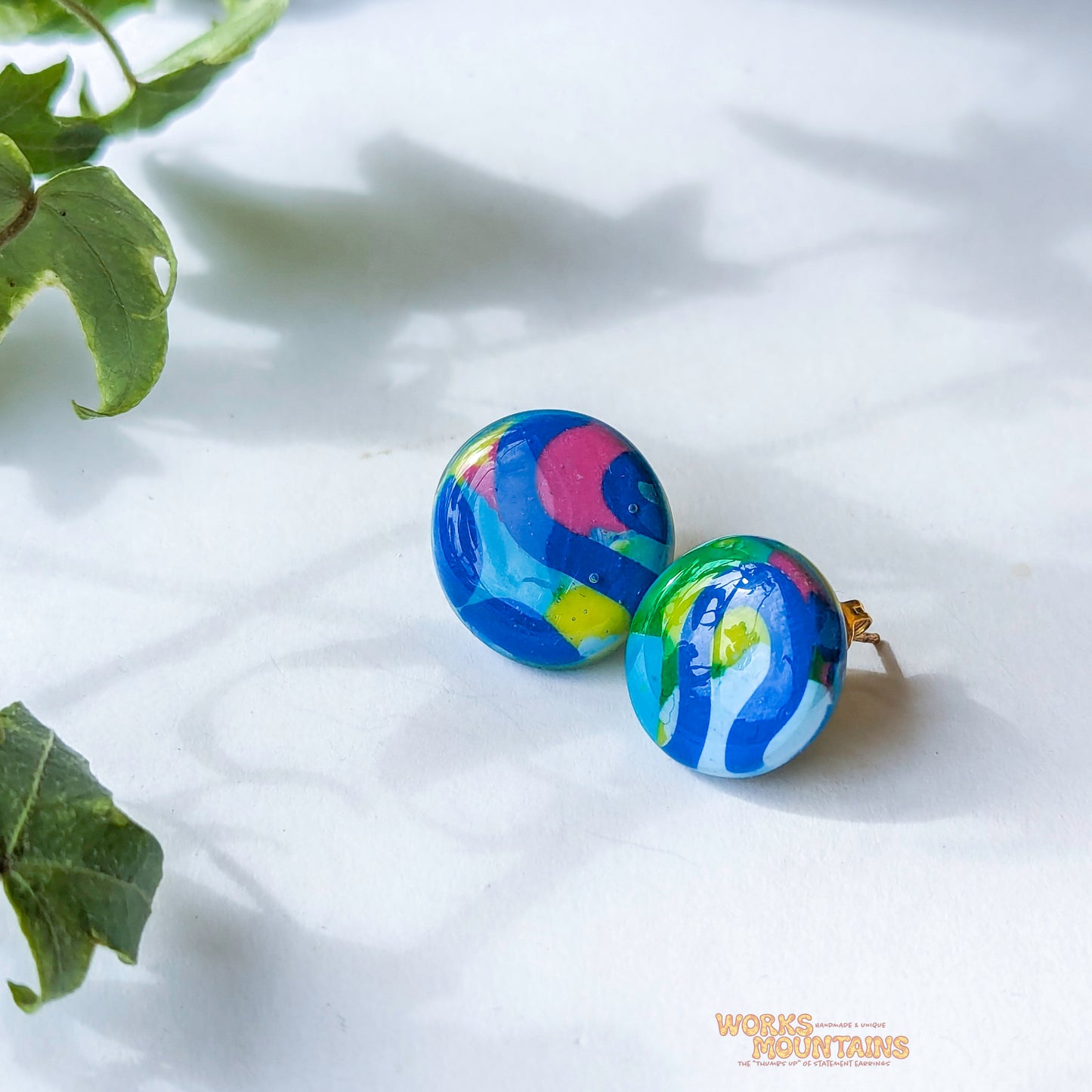 Limited Editions: Swirly Sensation Polymer Clay Earrings