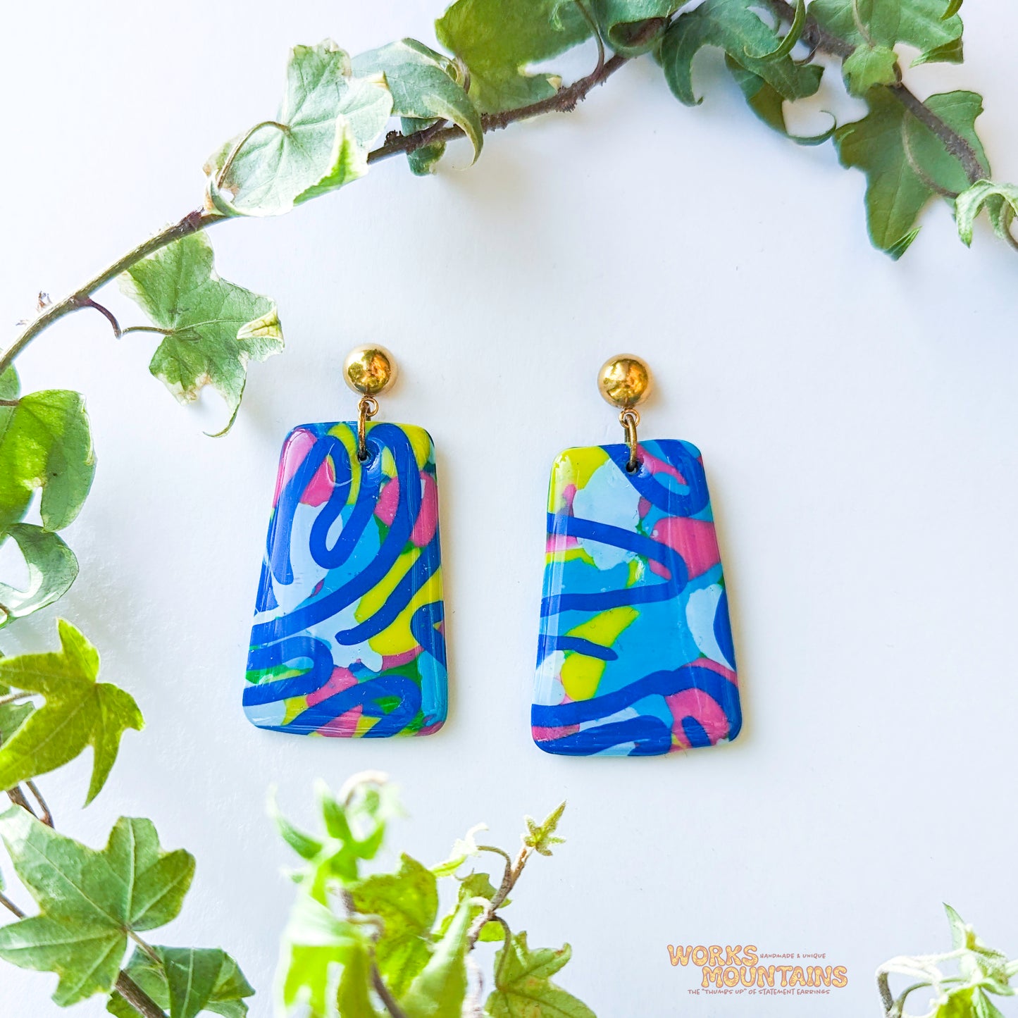 Limited Editions: Swirly Sensation Polymer Clay Earrings