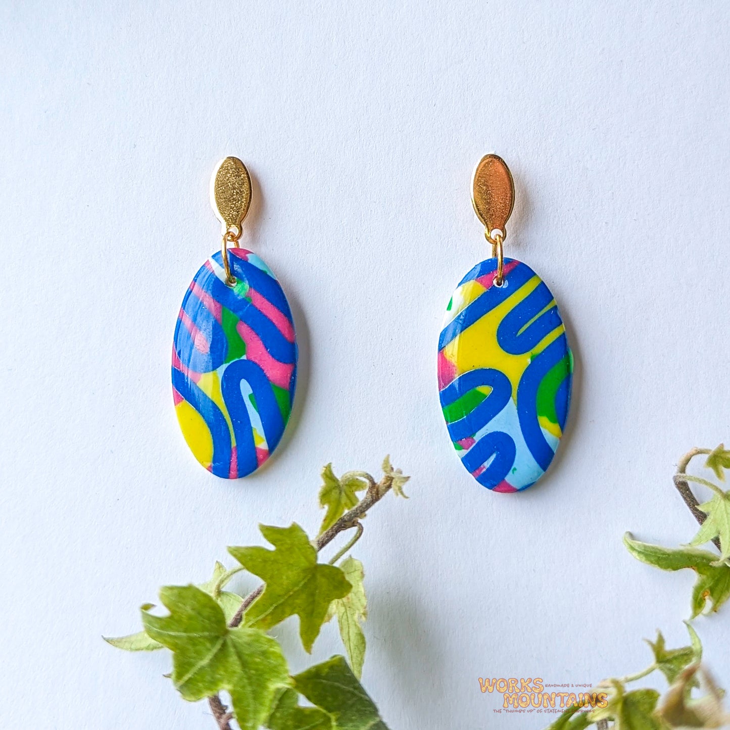 Limited Editions: Swirly Sensation Polymer Clay Earrings