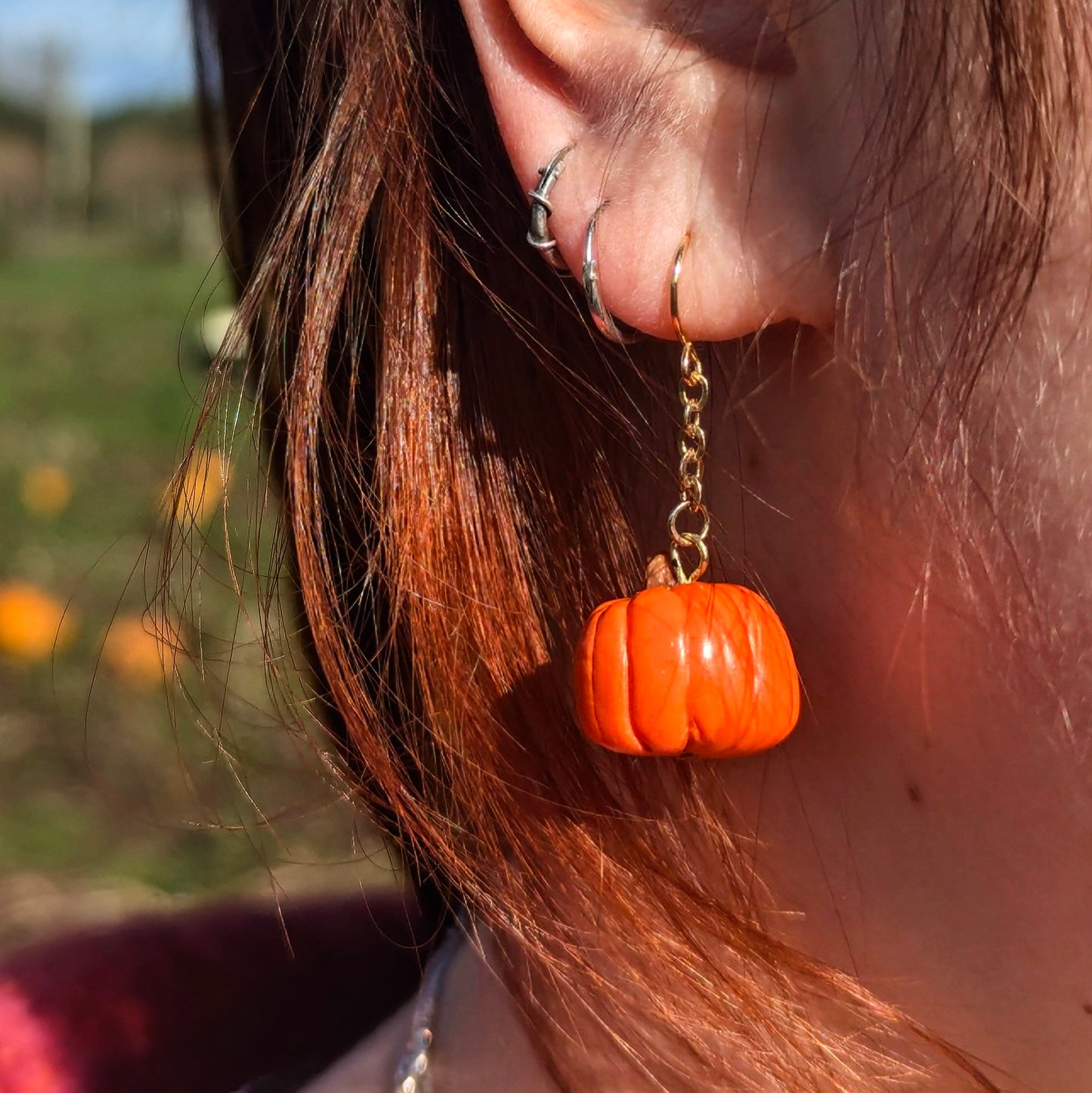 Mini Dangling Pumpkins - Halloween