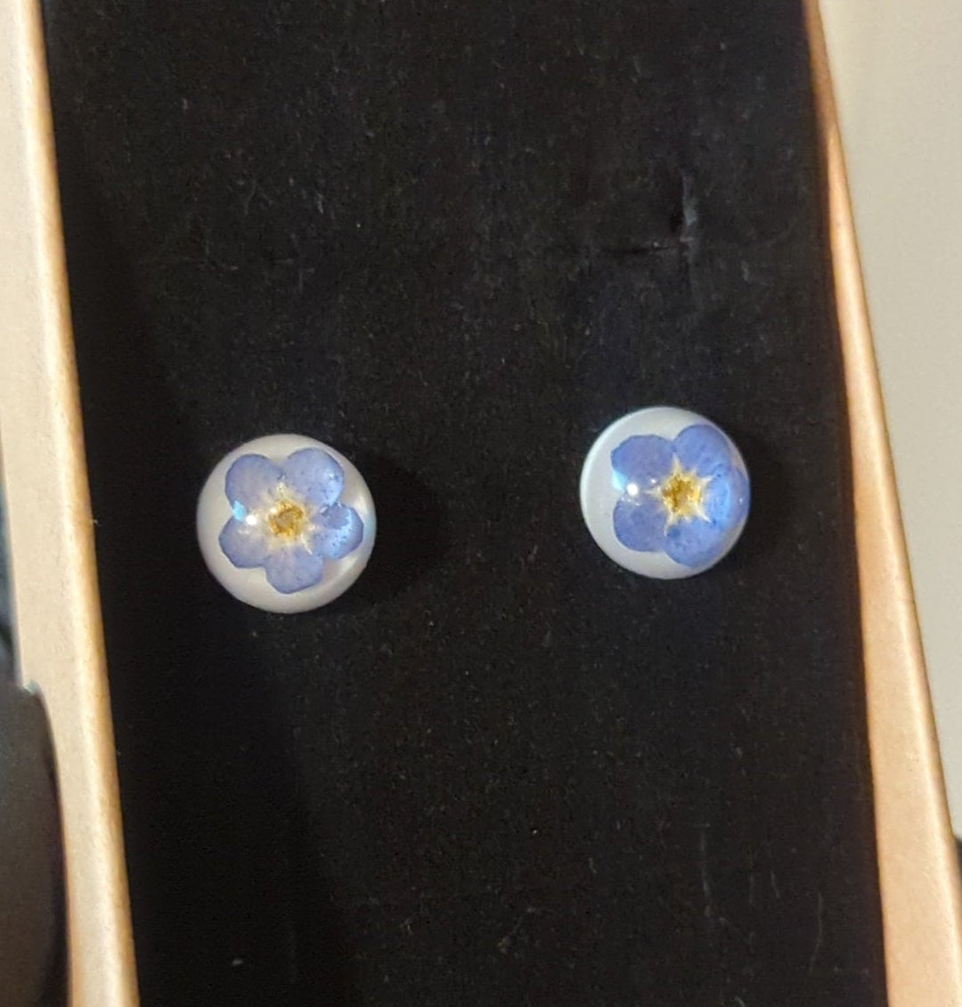 Forget-Me-Not Studs | Dome | Made to order